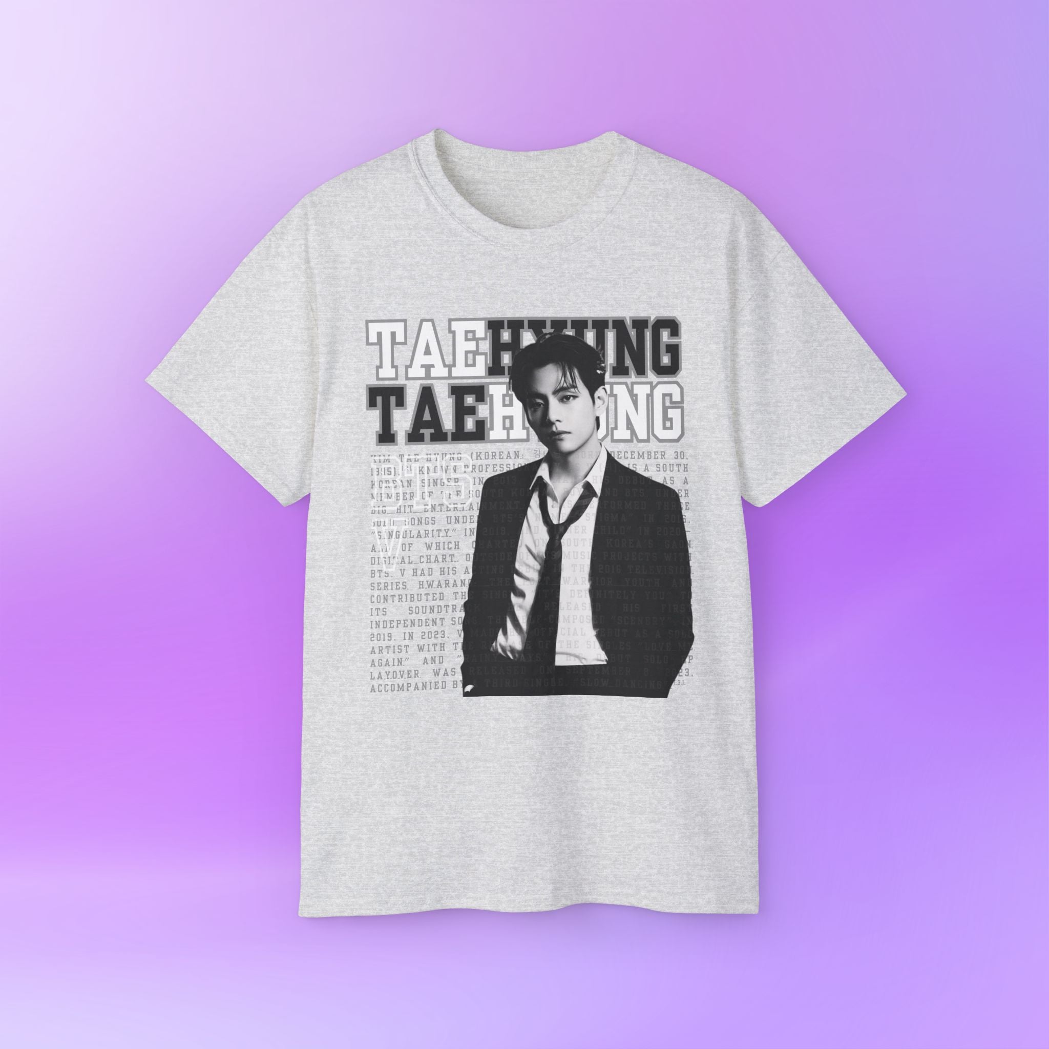 V Taehyung thv Tee Bias Bangtan Sonyeondan BTS | Unisex Graphic Cotton T-Shirt