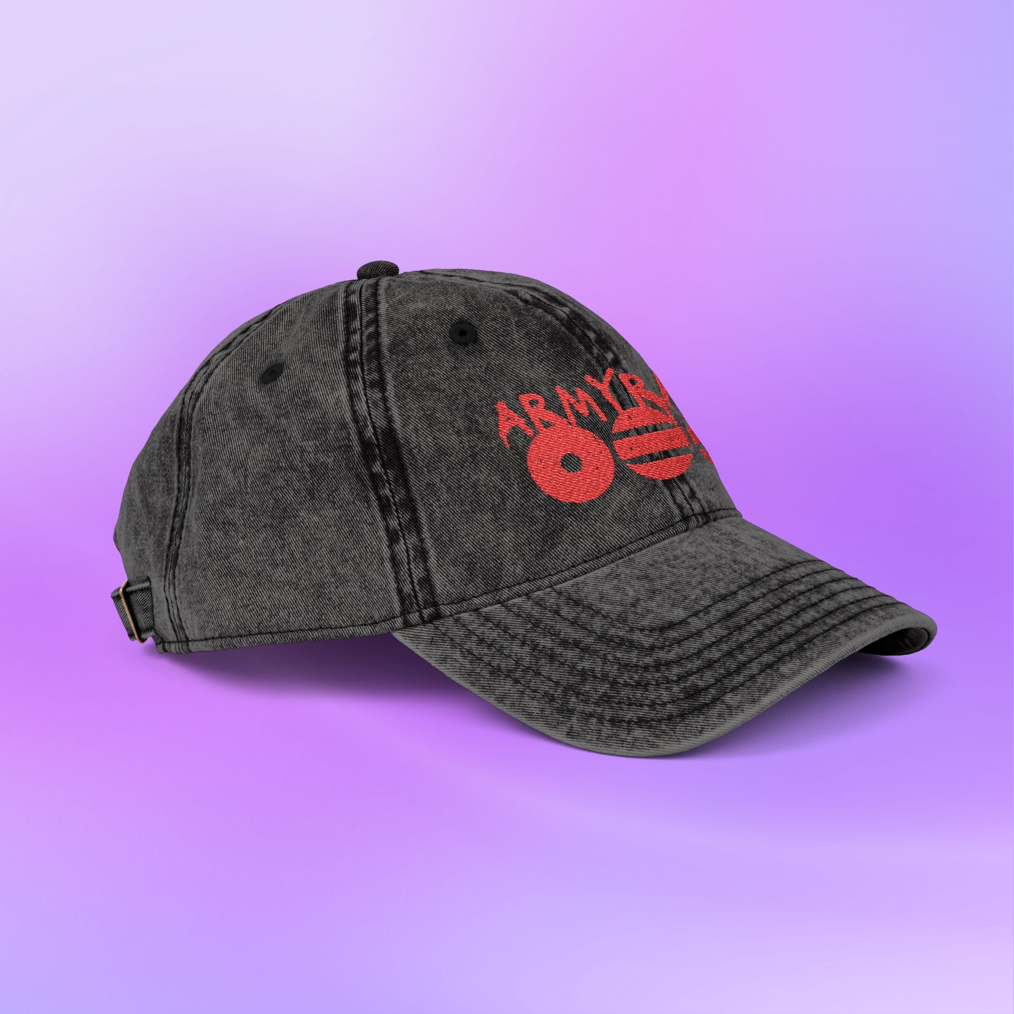 Armyrang Distressed Embroidery Vintage Cap | BTS World Tour 2026 Army Arirang