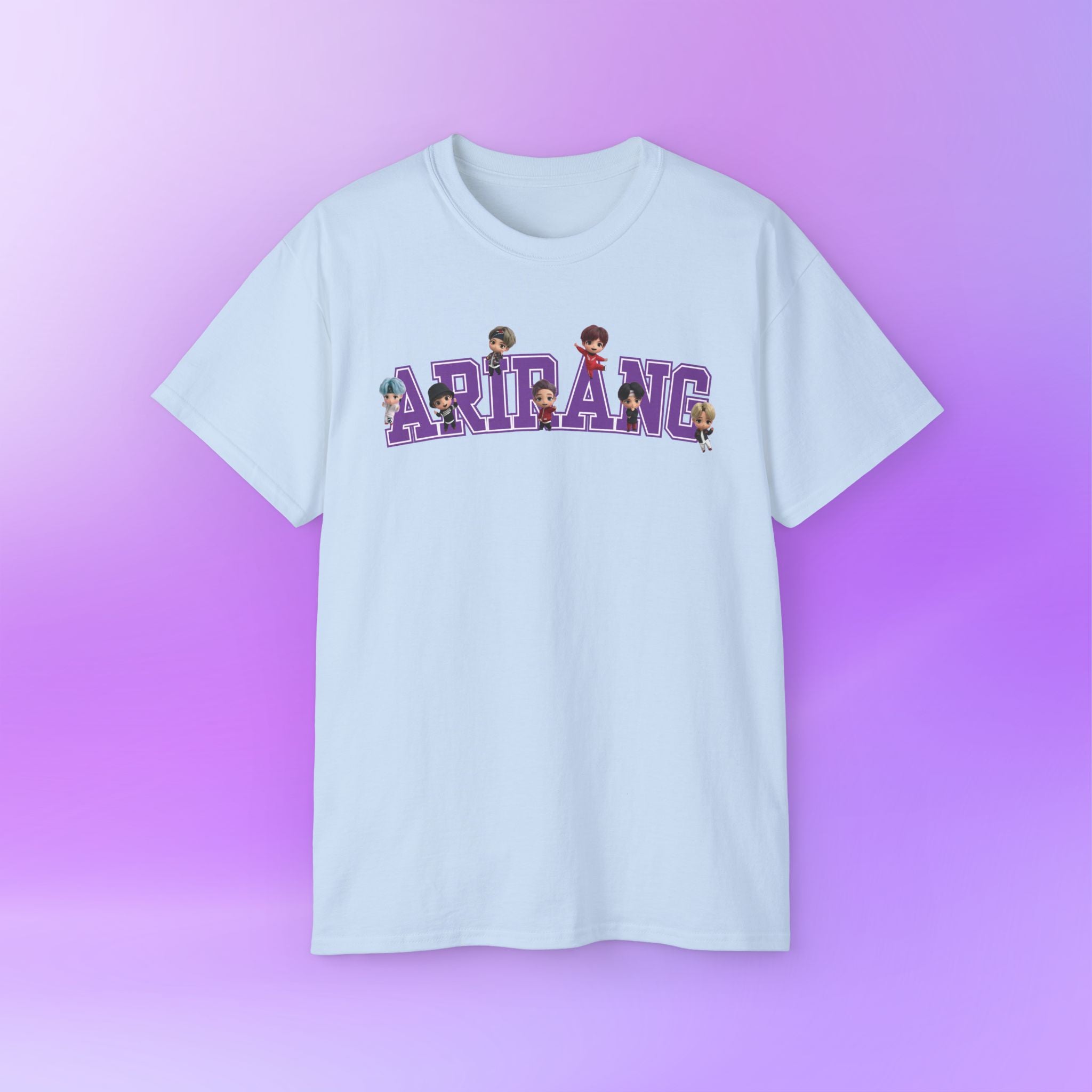 Arirang Bangtan Sonyeondan BTS, tinytan Cute Print  Unisex Cotton Tee Shirt