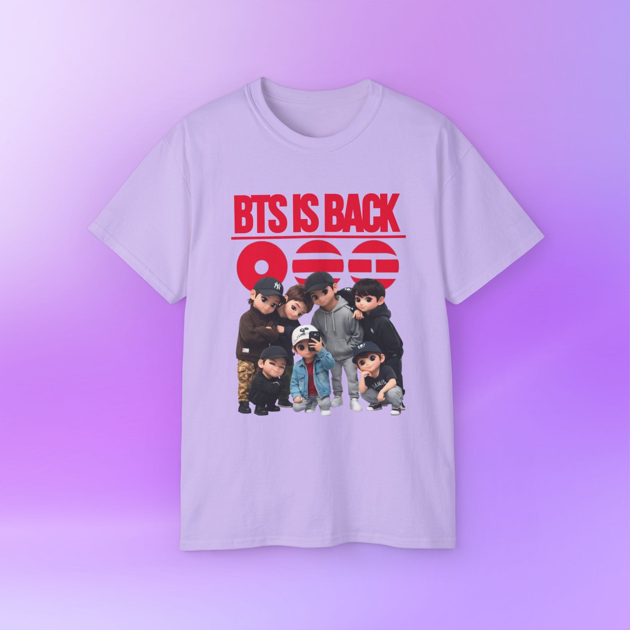 BTS is back, OT7 Arirang Bangtan Sonyeondan ARMYs, | Unisex Cotton Tee Shirt