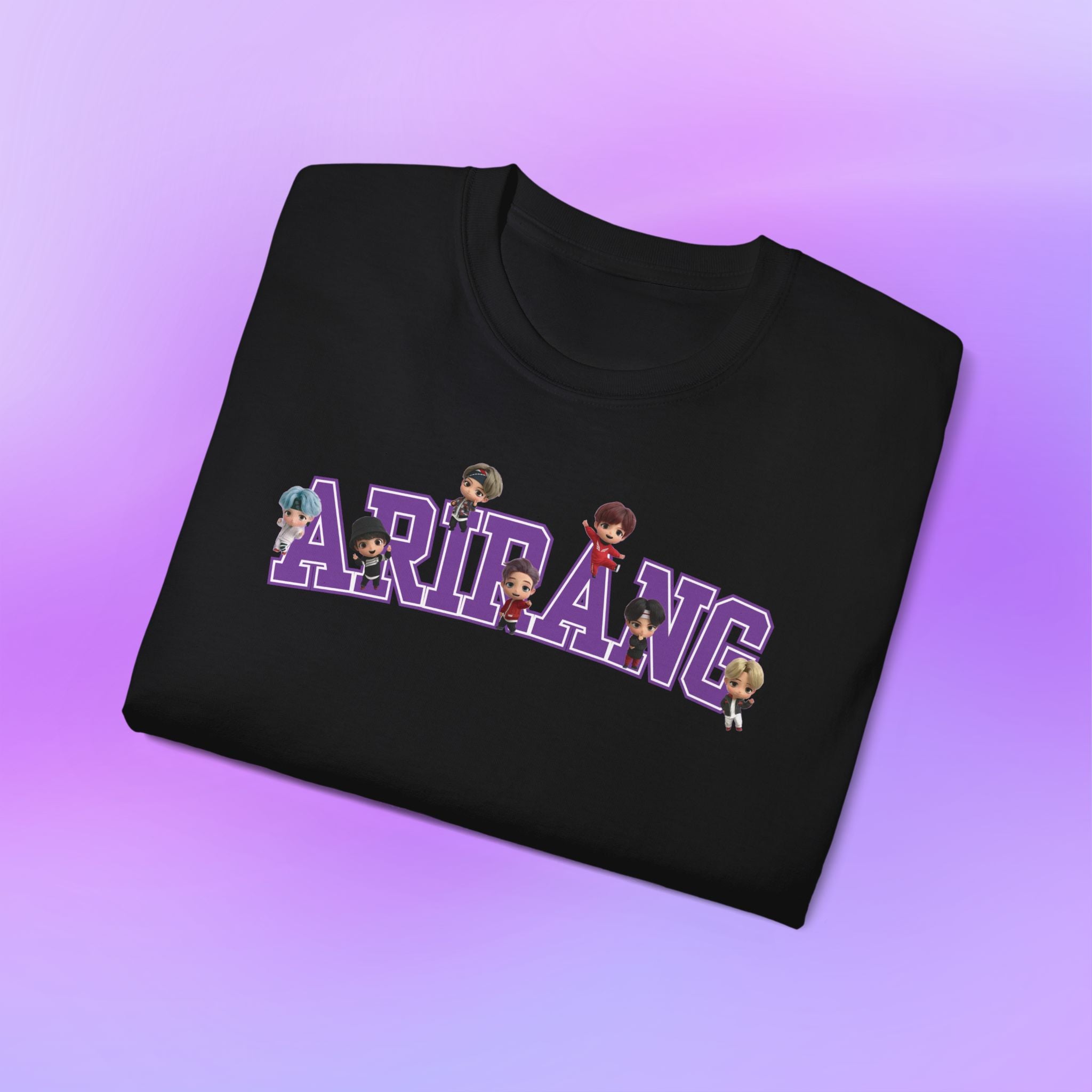 Arirang Bangtan Sonyeondan BTS, tinytan Cute Print  Unisex Cotton Tee Shirt