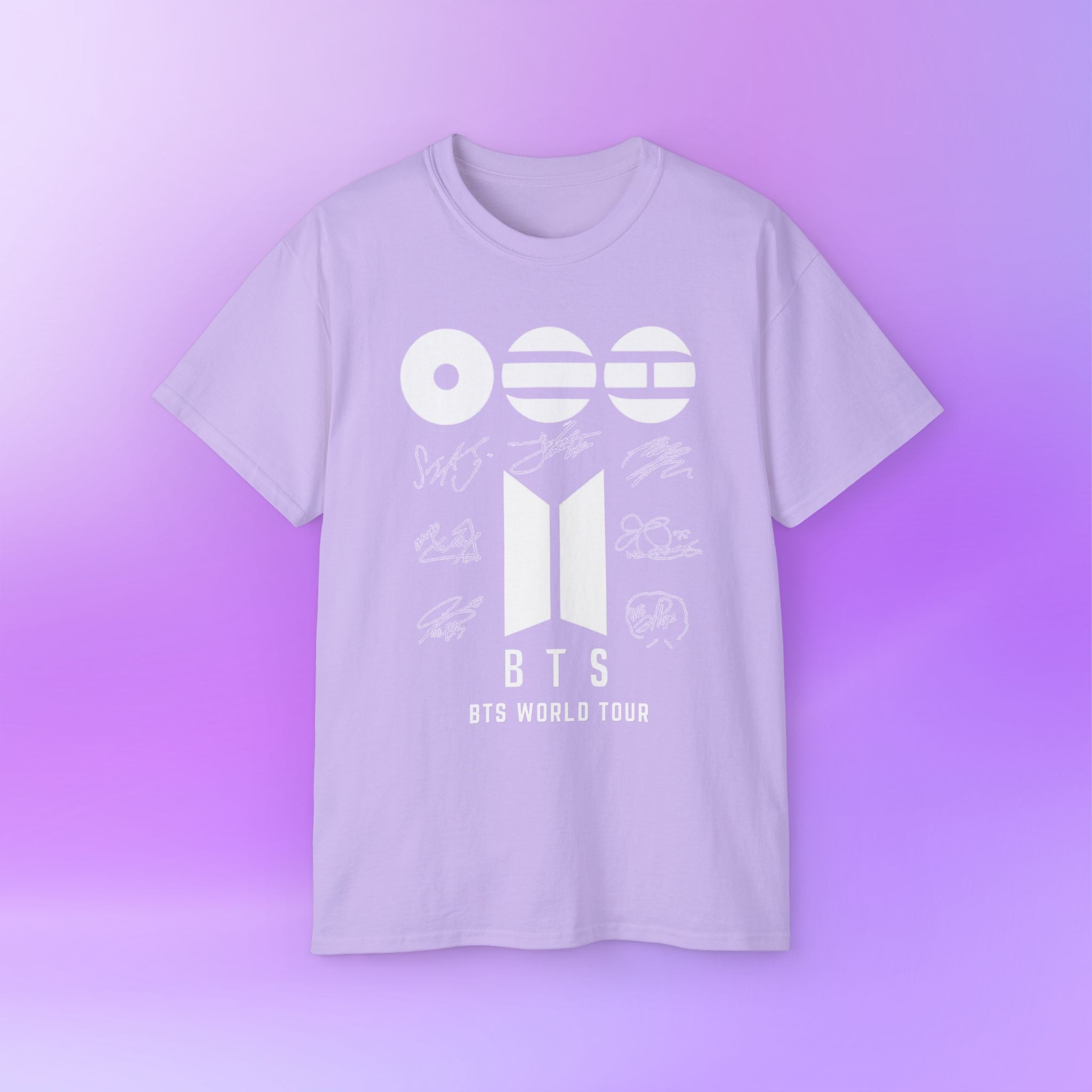 BTS World Tour 2026 Arirang - Bias Signature Print | Unisex Graphic Cotton T-Shirt