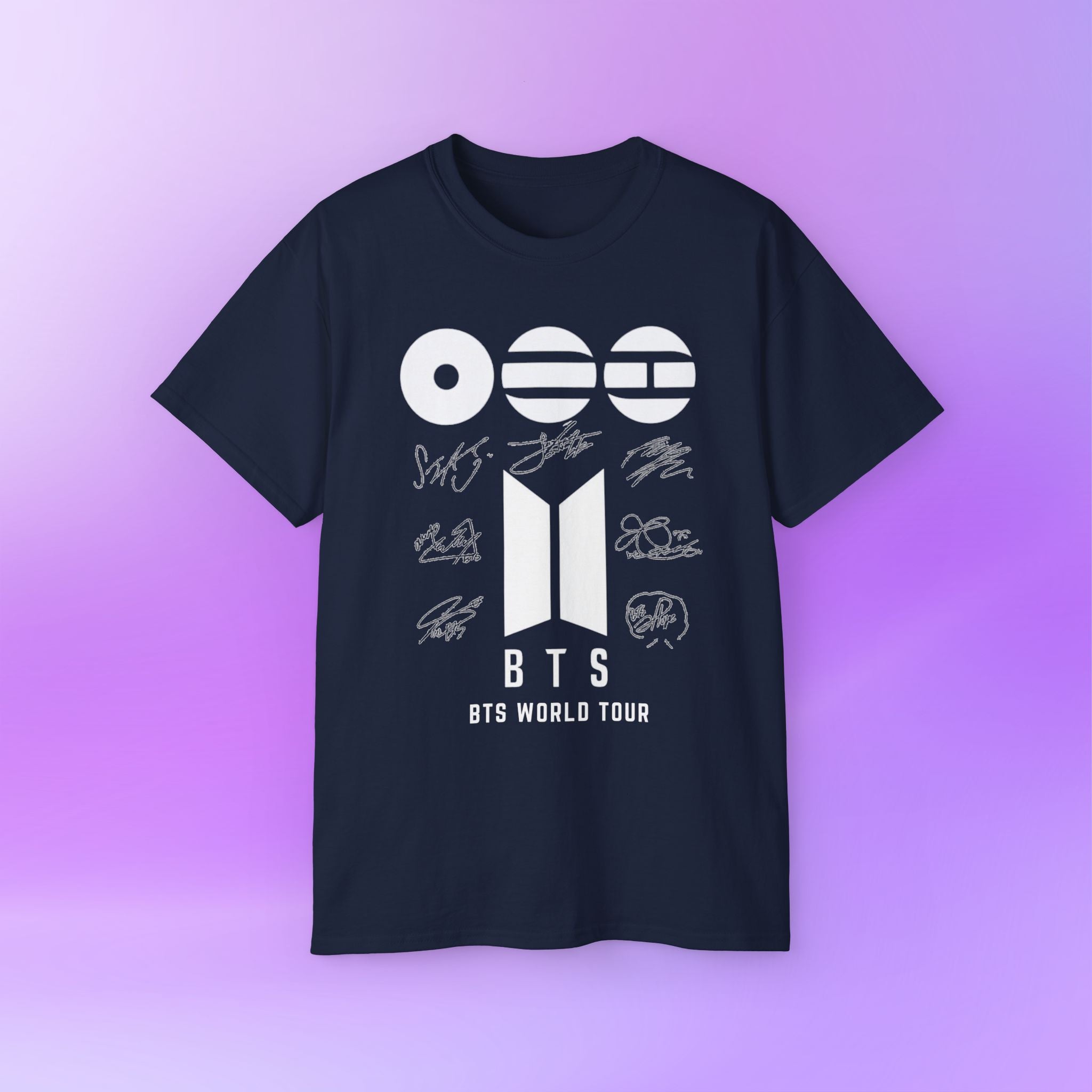 BTS World Tour 2026 Arirang - Bias Signature Print | Unisex Graphic Cotton T-Shirt