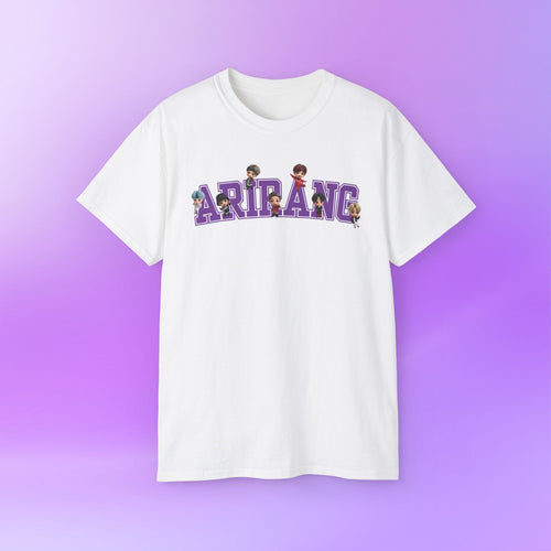 Arirang Bangtan Sonyeondan BTS, tinytan Cute Print  Unisex Cotton Tee Shirt
