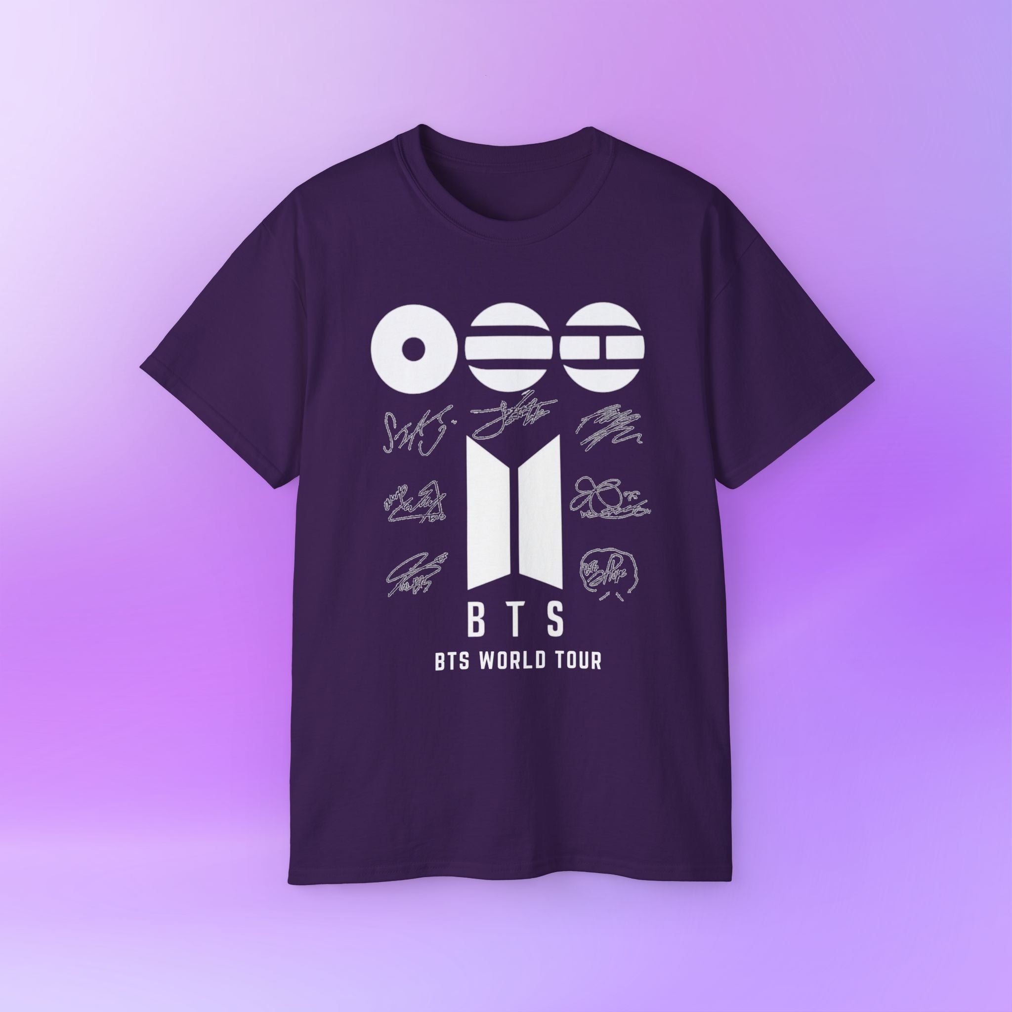 BTS World Tour 2026 Arirang - Bias Signature Print | Unisex Graphic Cotton T-Shirt