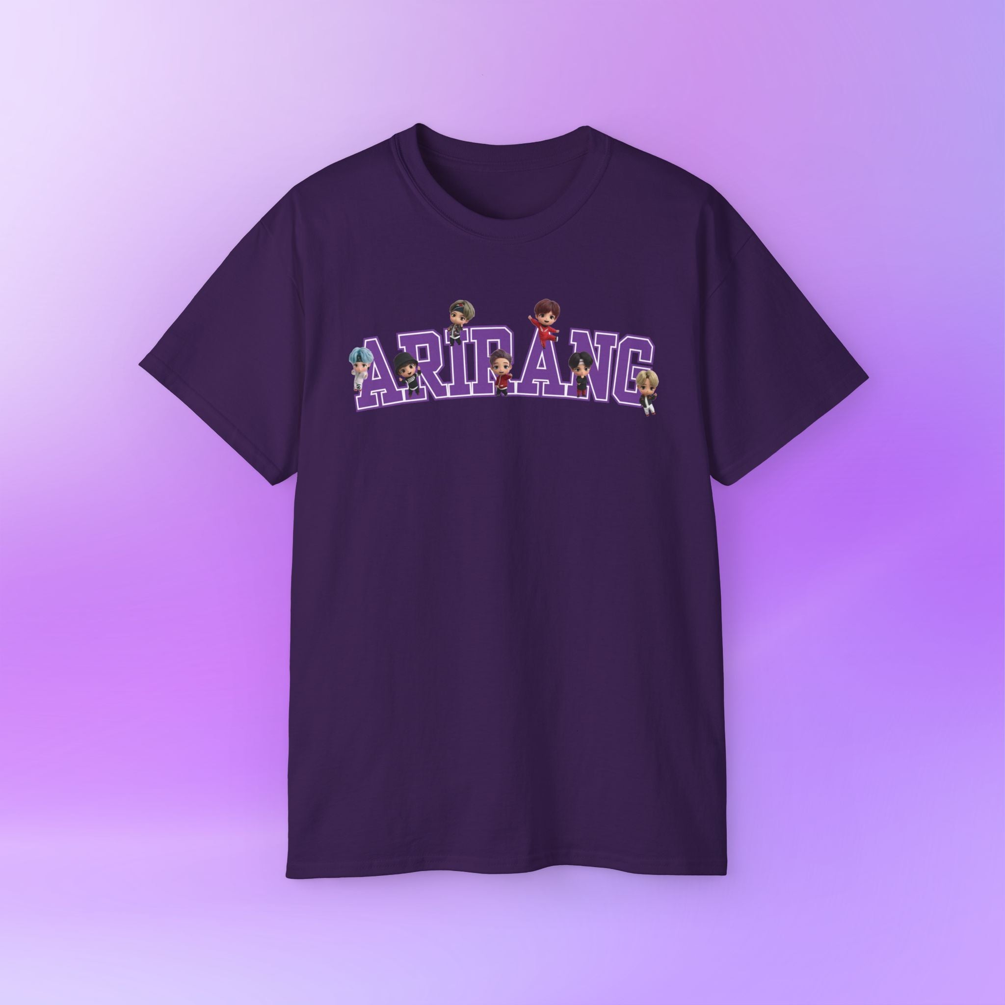 Arirang Bangtan Sonyeondan BTS, tinytan Cute Print  Unisex Cotton Tee Shirt