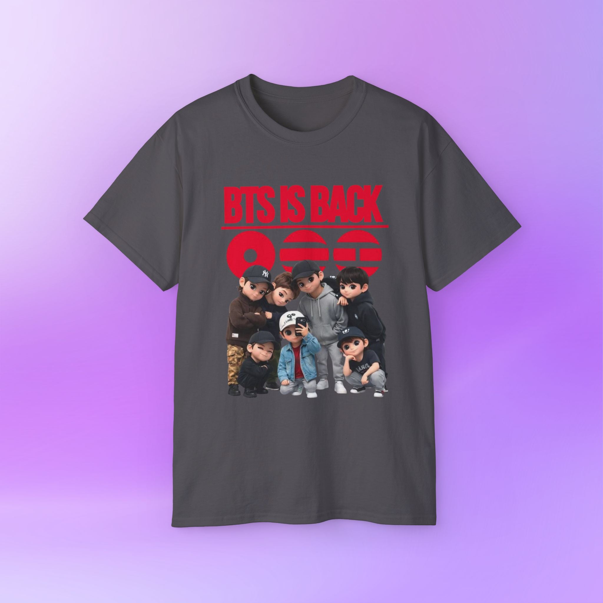 BTS is back, OT7 Arirang Bangtan Sonyeondan ARMYs, | Unisex Cotton Tee Shirt