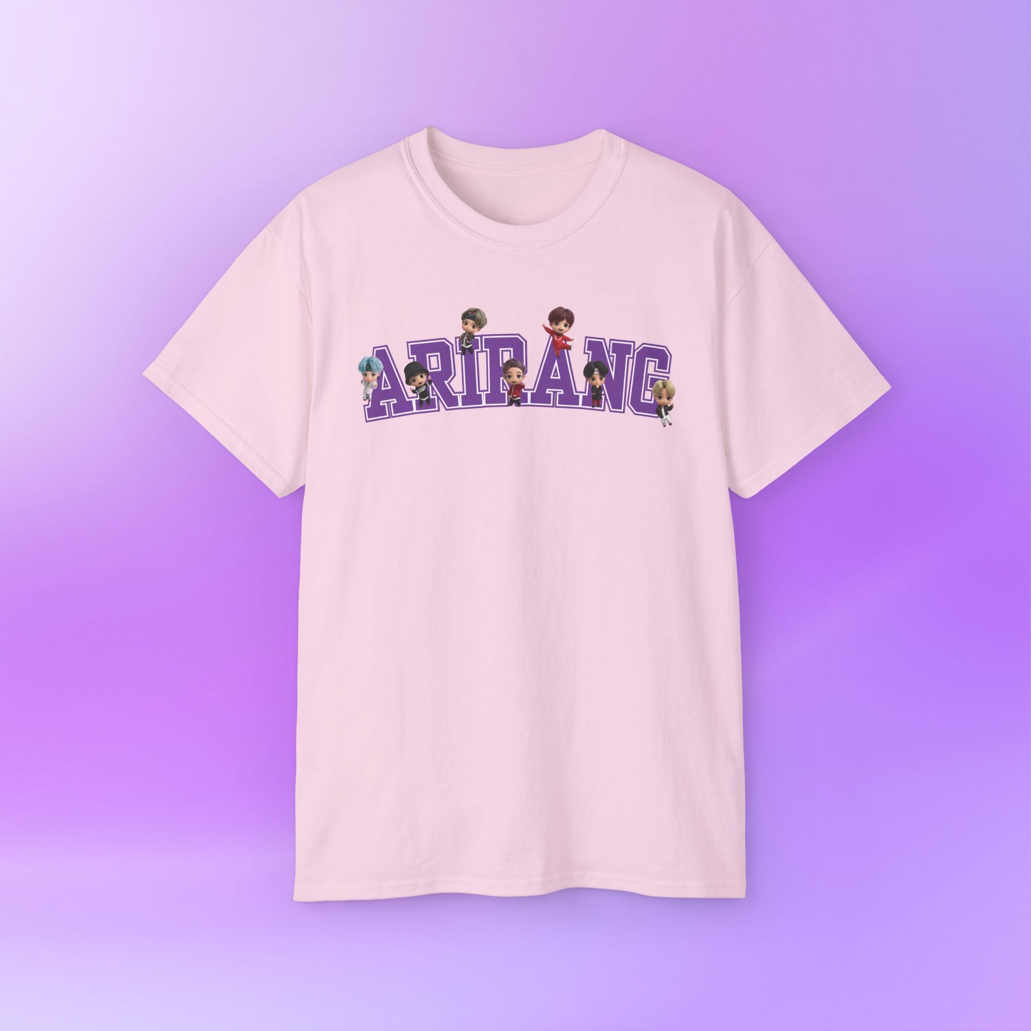 Arirang Bangtan Sonyeondan BTS, tinytan Cute Print  Unisex Cotton Tee Shirt