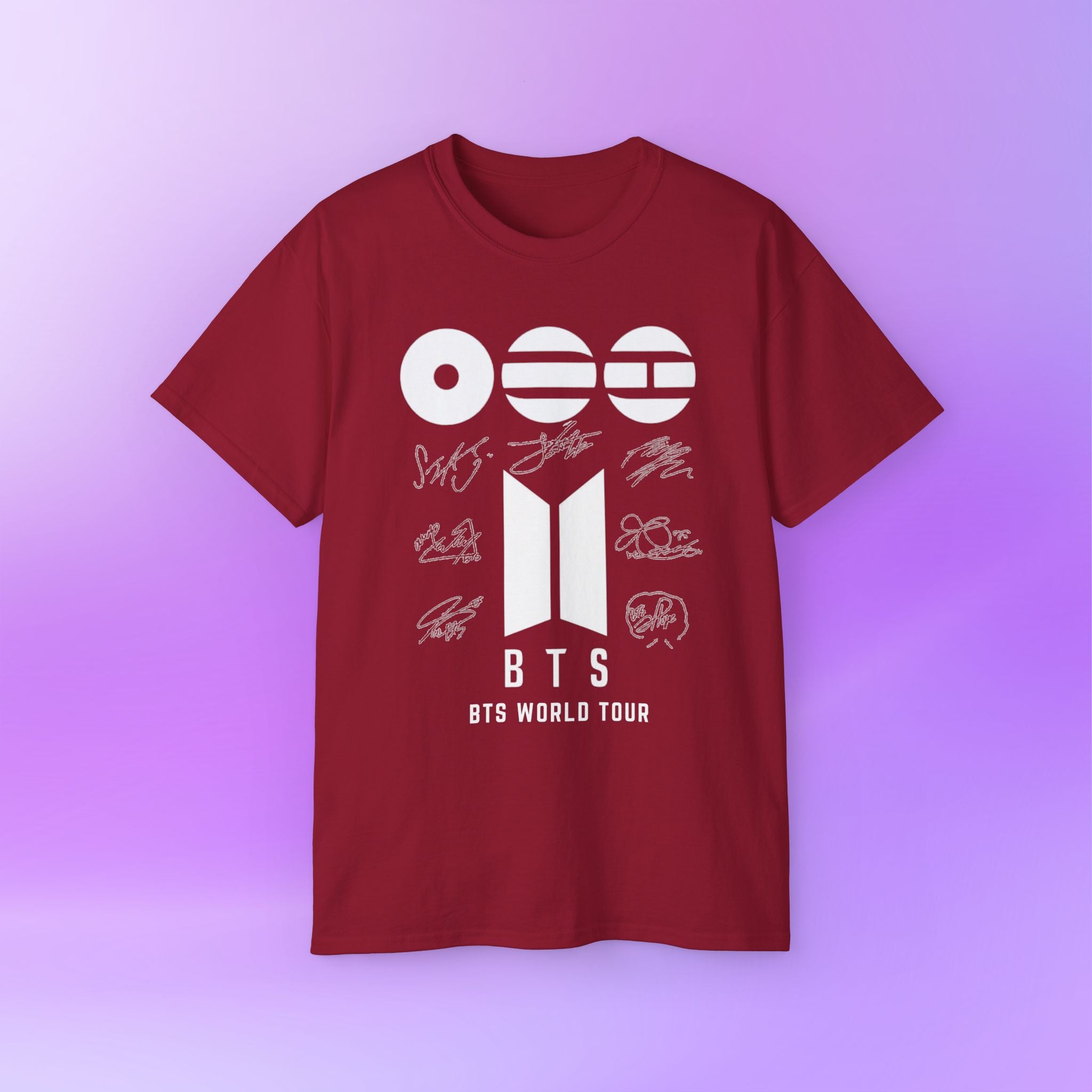 BTS World Tour 2026 Arirang - Bias Signature Print | Unisex Graphic Cotton T-Shirt
