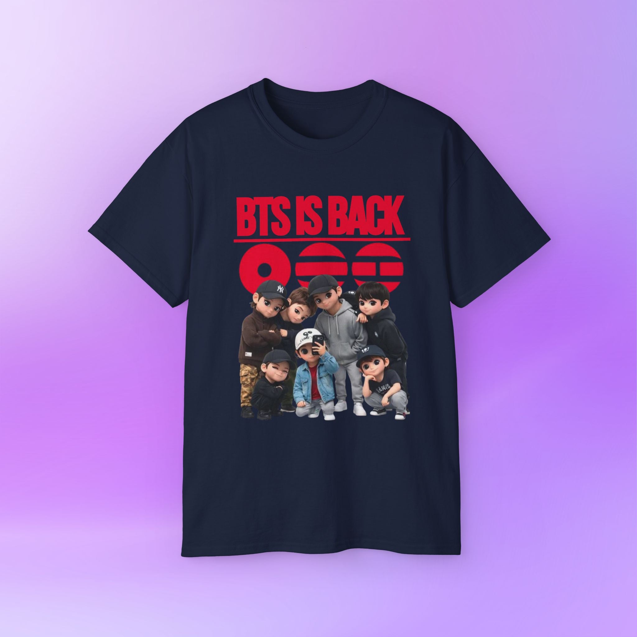 BTS is back, OT7 Arirang Bangtan Sonyeondan ARMYs, | Unisex Cotton Tee Shirt