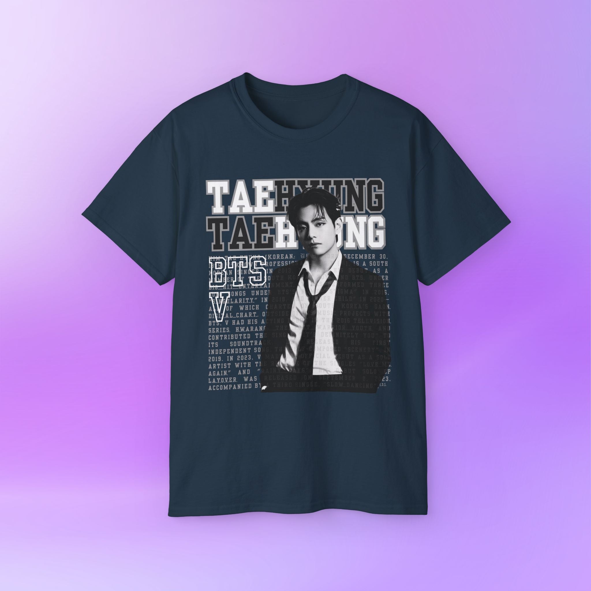 V Taehyung thv Tee Bias Bangtan Sonyeondan BTS | Unisex Graphic Cotton T-Shirt