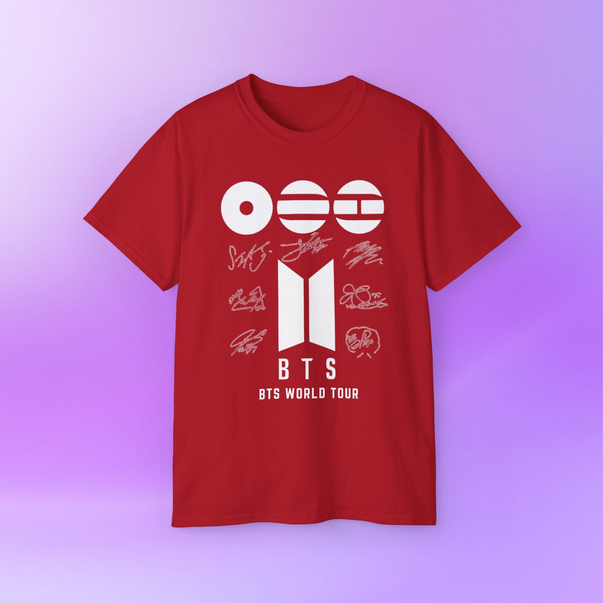 BTS World Tour 2026 Arirang - Bias Signature Print | Unisex Graphic Cotton T-Shirt