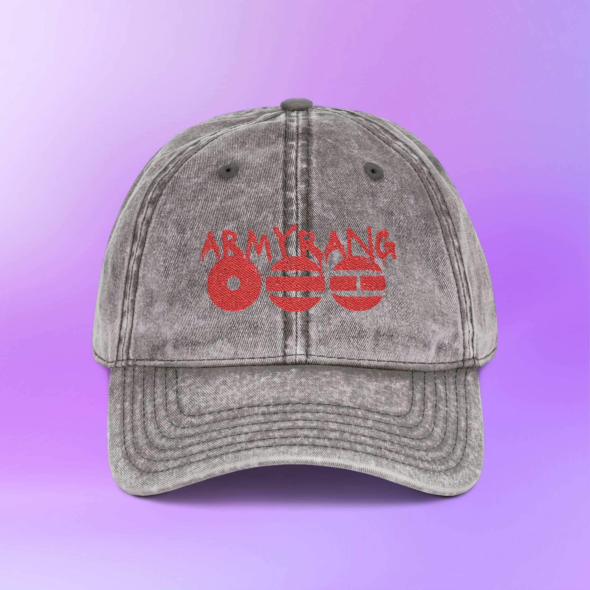 Armyrang Distressed Embroidery Vintage Cap | BTS World Tour 2026 Army Arirang