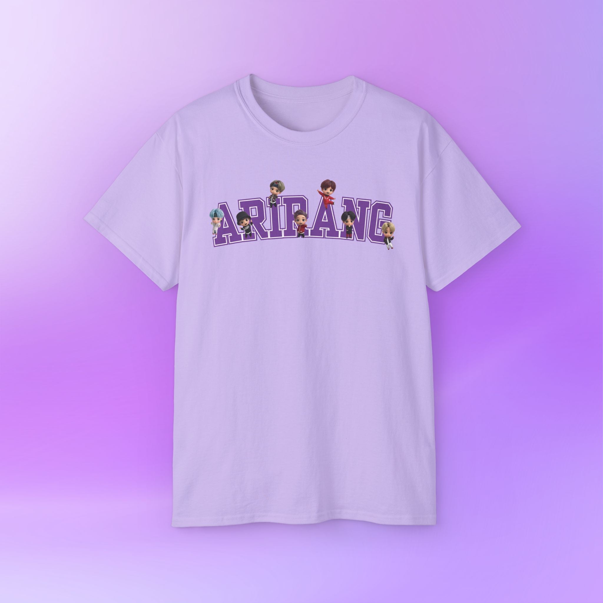 Arirang Bangtan Sonyeondan BTS, tinytan Cute Print  Unisex Cotton Tee Shirt