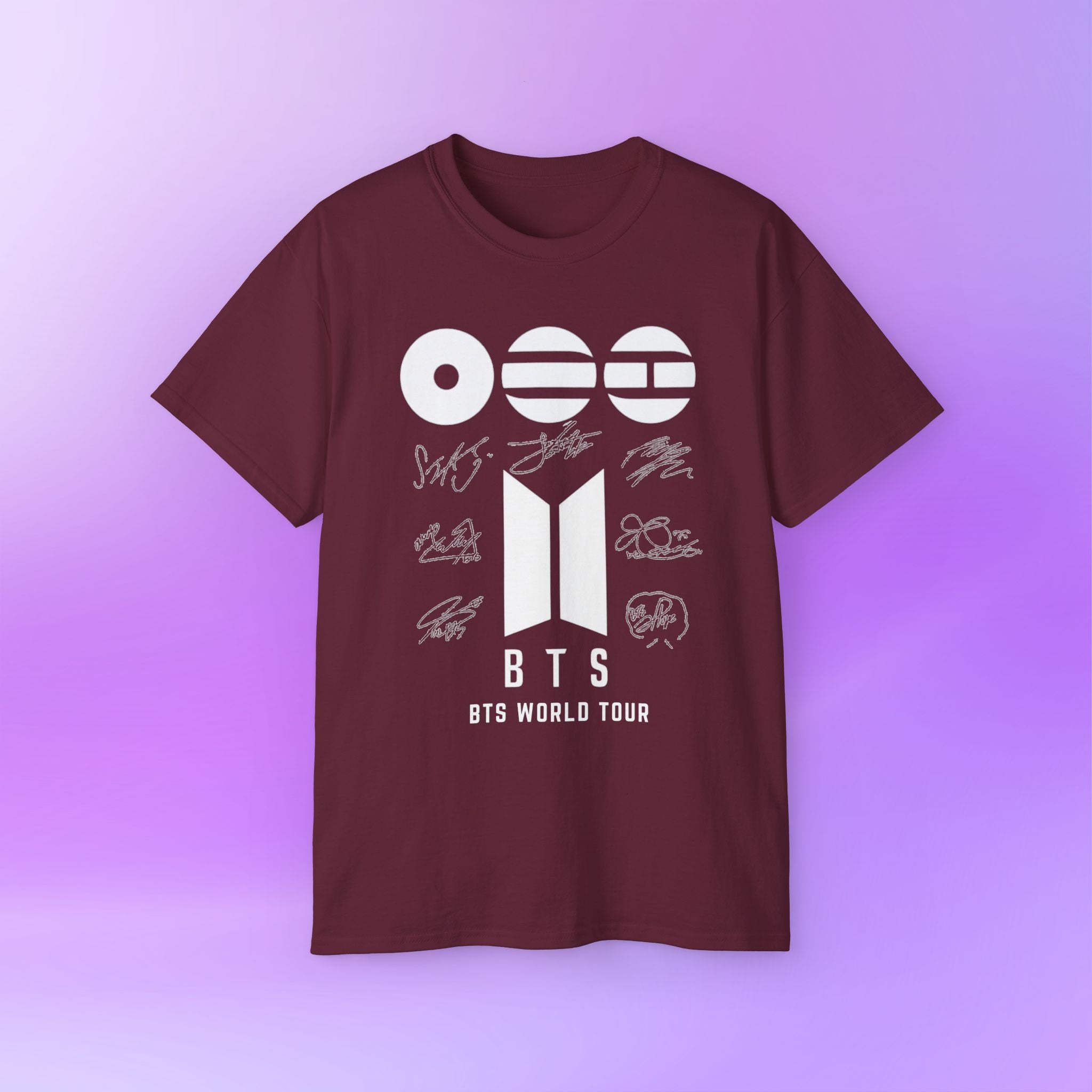 BTS World Tour 2026 Arirang - Bias Signature Print | Unisex Graphic Cotton T-Shirt