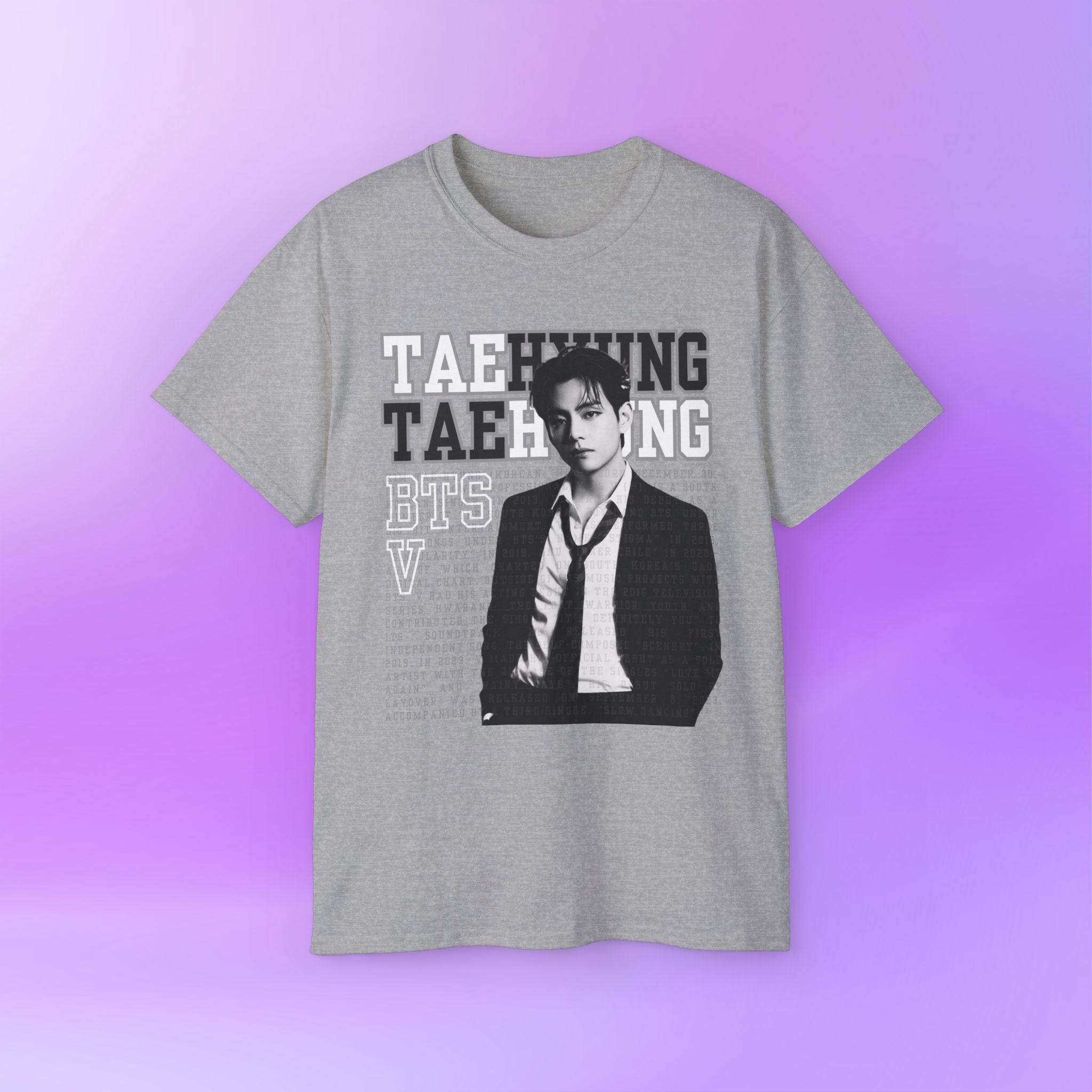 V Taehyung thv Tee Bias Bangtan Sonyeondan BTS | Unisex Graphic Cotton T-Shirt
