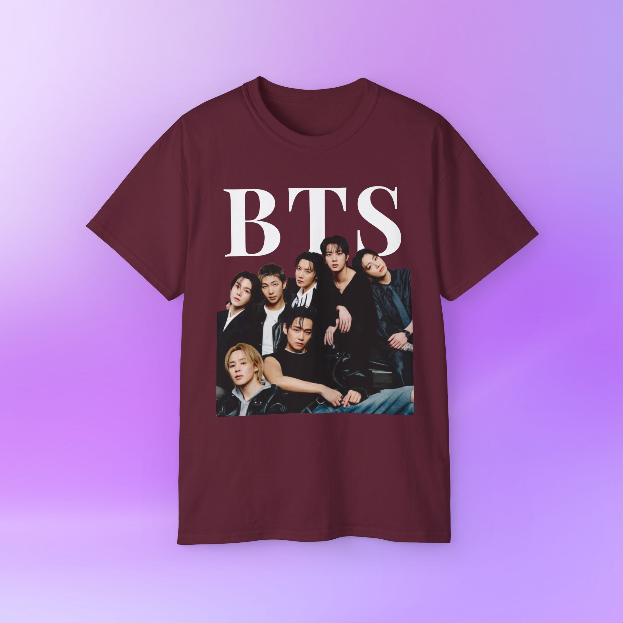 BTS Member Print Bangtan Sonyeondan | Unisex Cotton Shirt