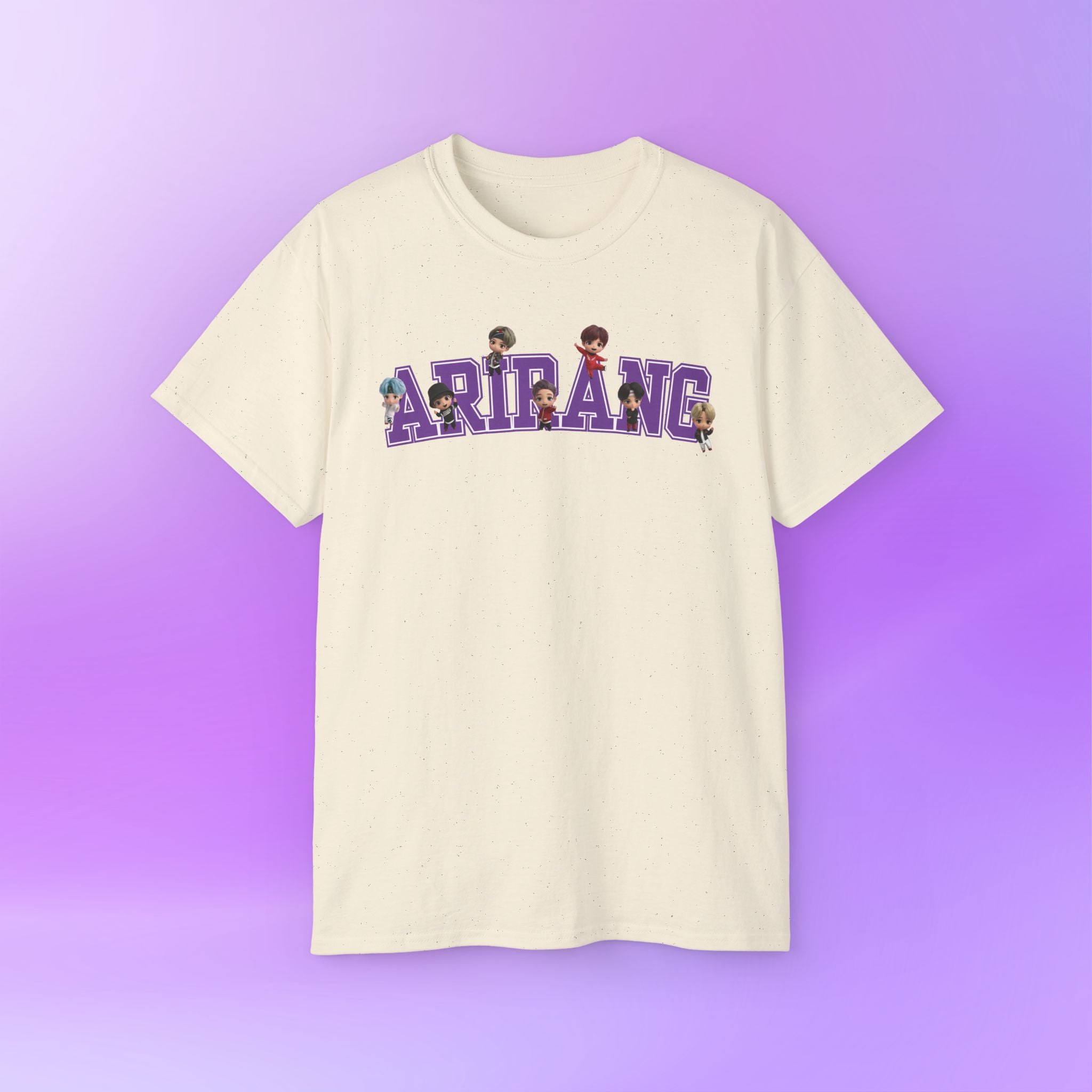 Arirang Bangtan Sonyeondan BTS, tinytan Cute Print  Unisex Cotton Tee Shirt