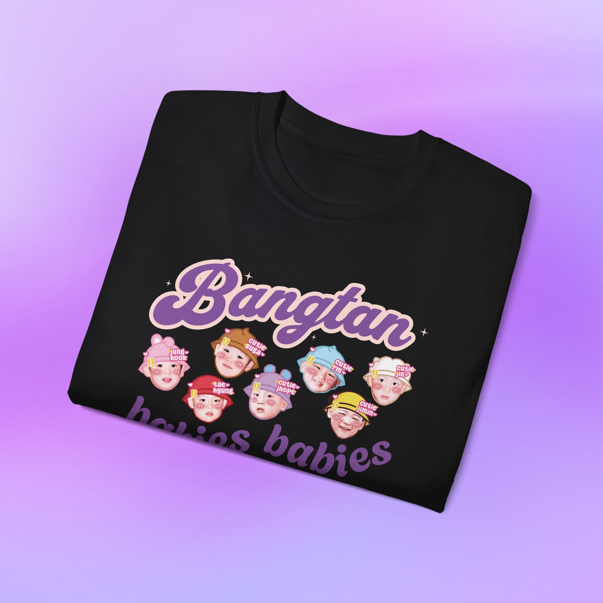 Bangtan Babies BTS Print | Unisex Graphic Cotton T-Shirt