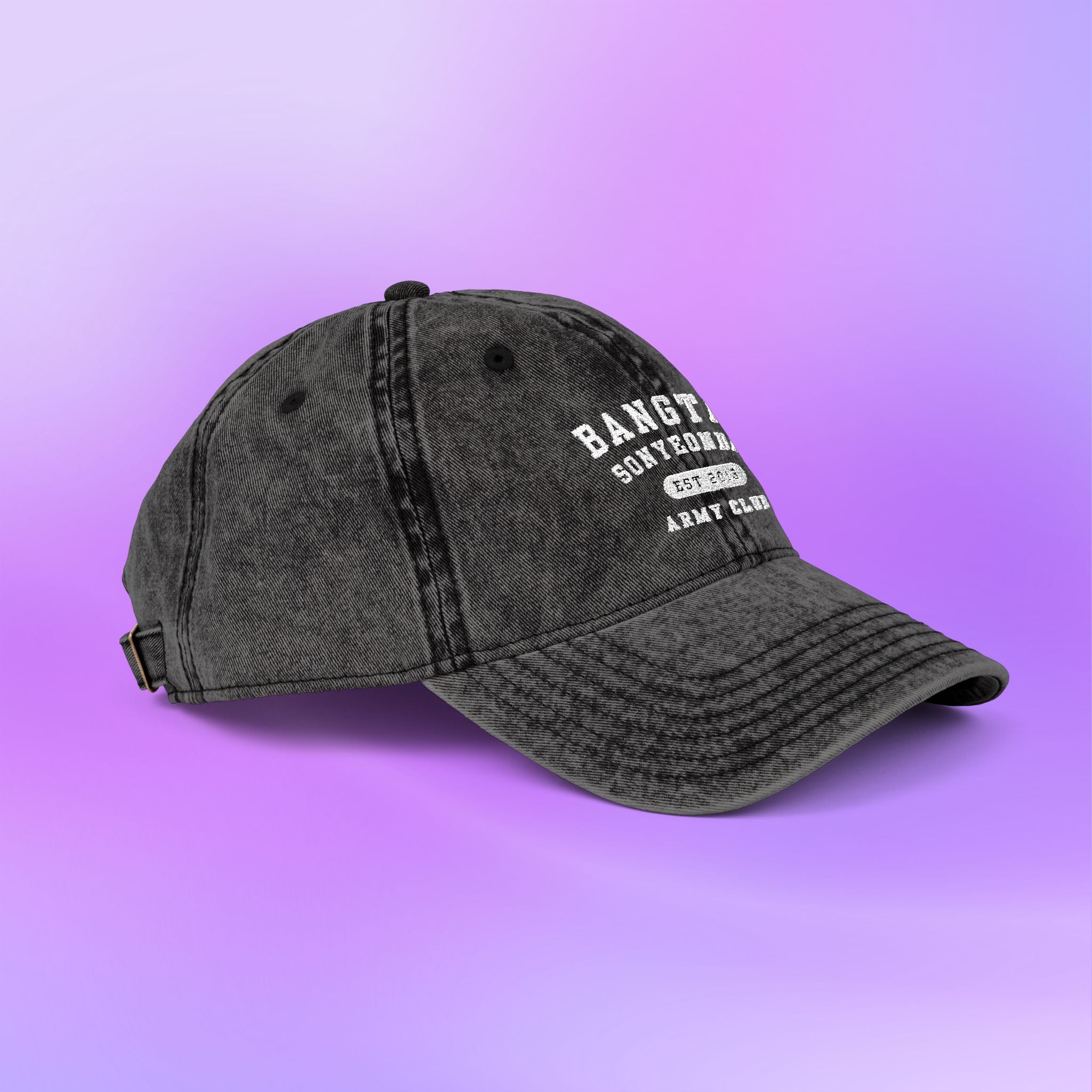 BTS Bangtan Sonyeondan Embroidered Vintage Cap
