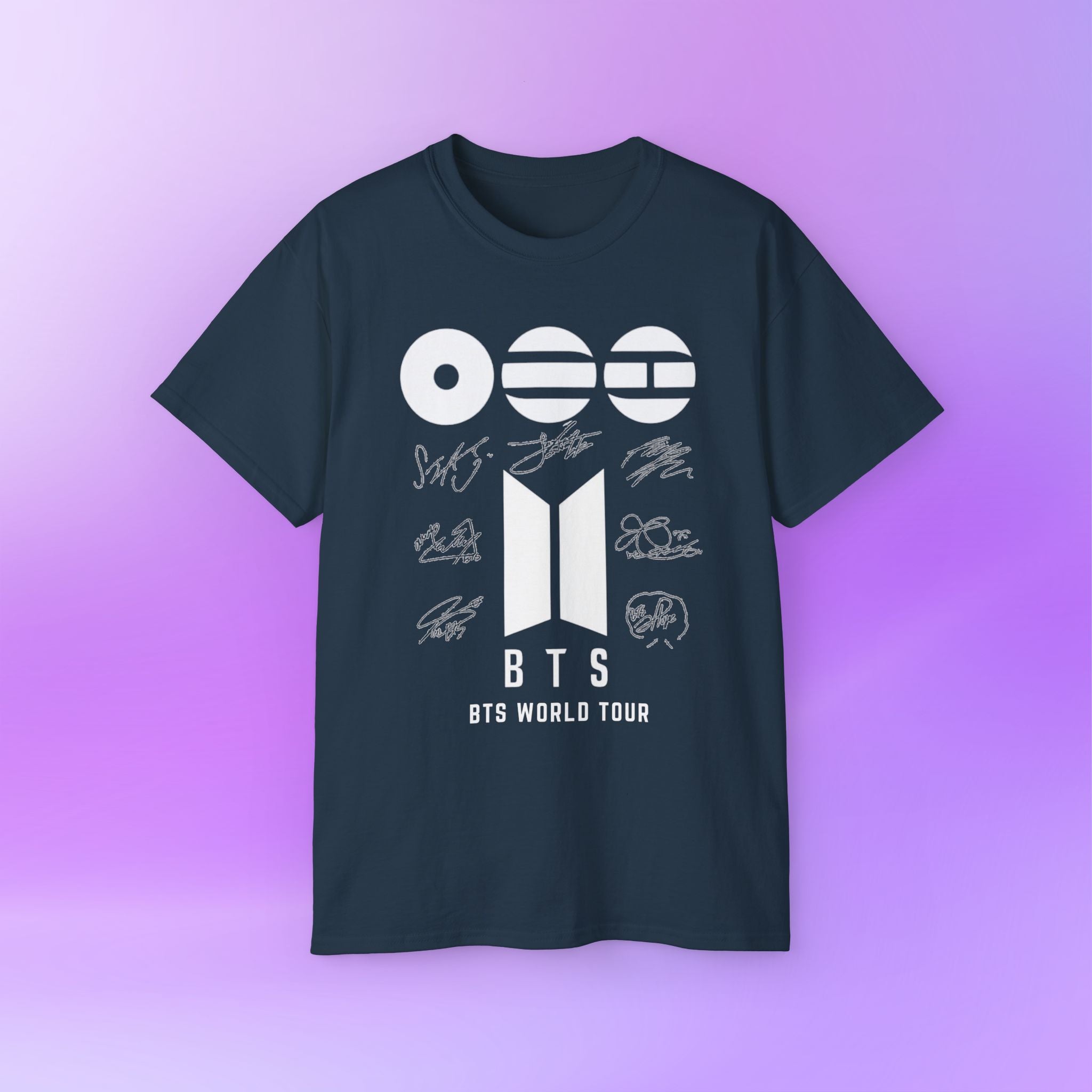 BTS World Tour 2026 Arirang - Bias Signature Print | Unisex Graphic Cotton T-Shirt