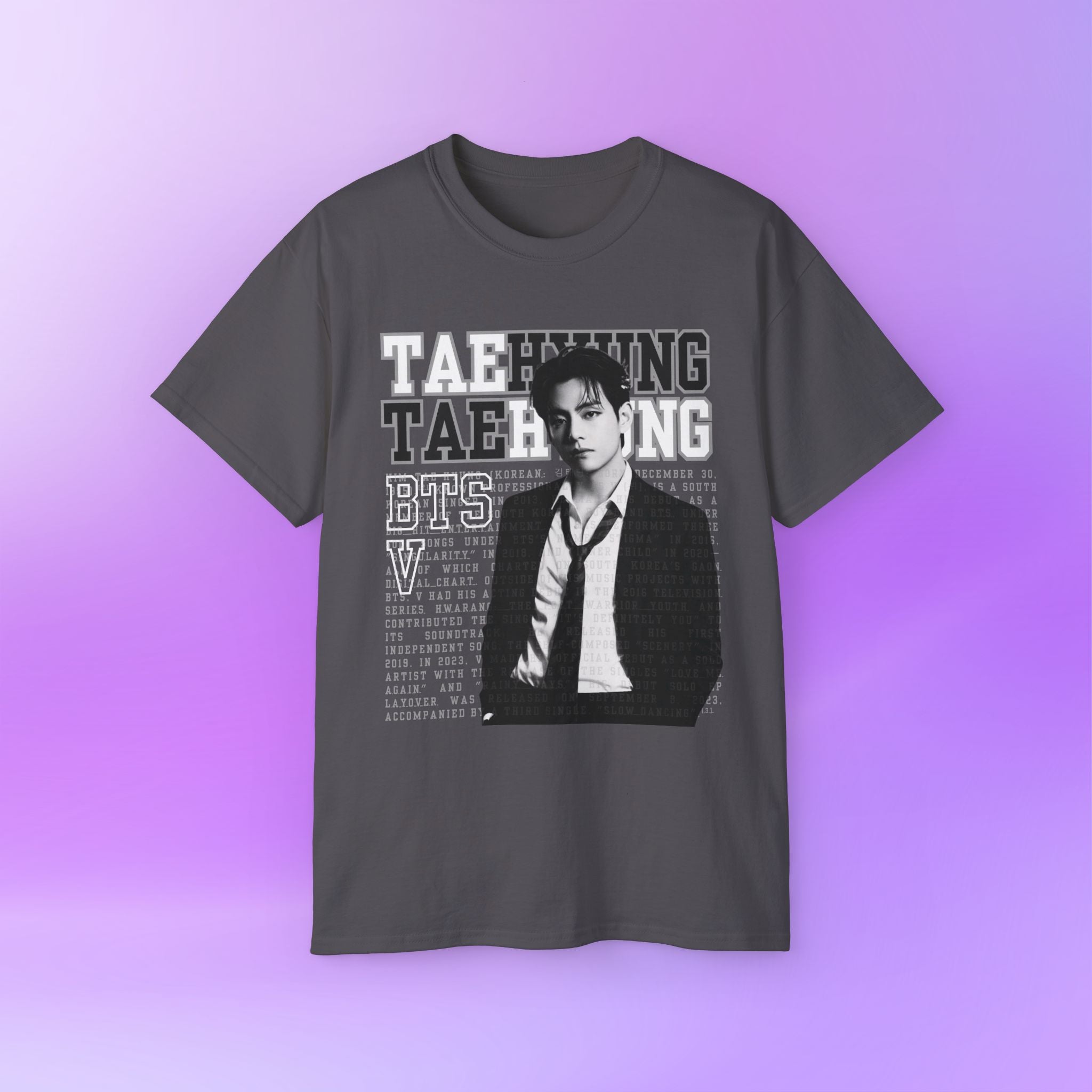 V Taehyung thv Tee Bias Bangtan Sonyeondan BTS | Unisex Graphic Cotton T-Shirt