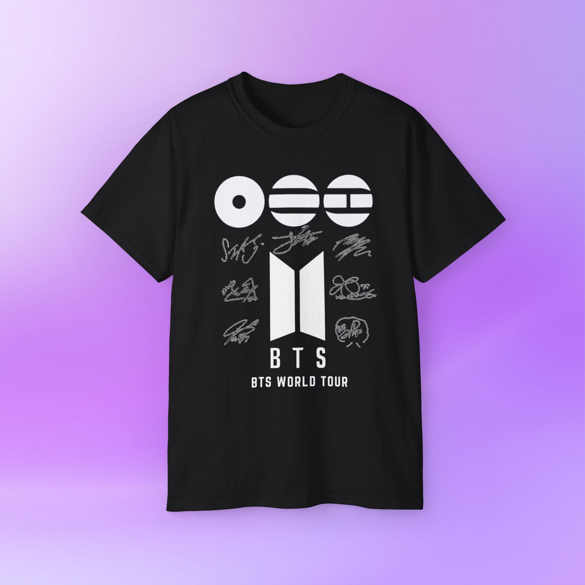 BTS World Tour 2026 Arirang - Bias Signature Print | Unisex Graphic Cotton T-Shirt
