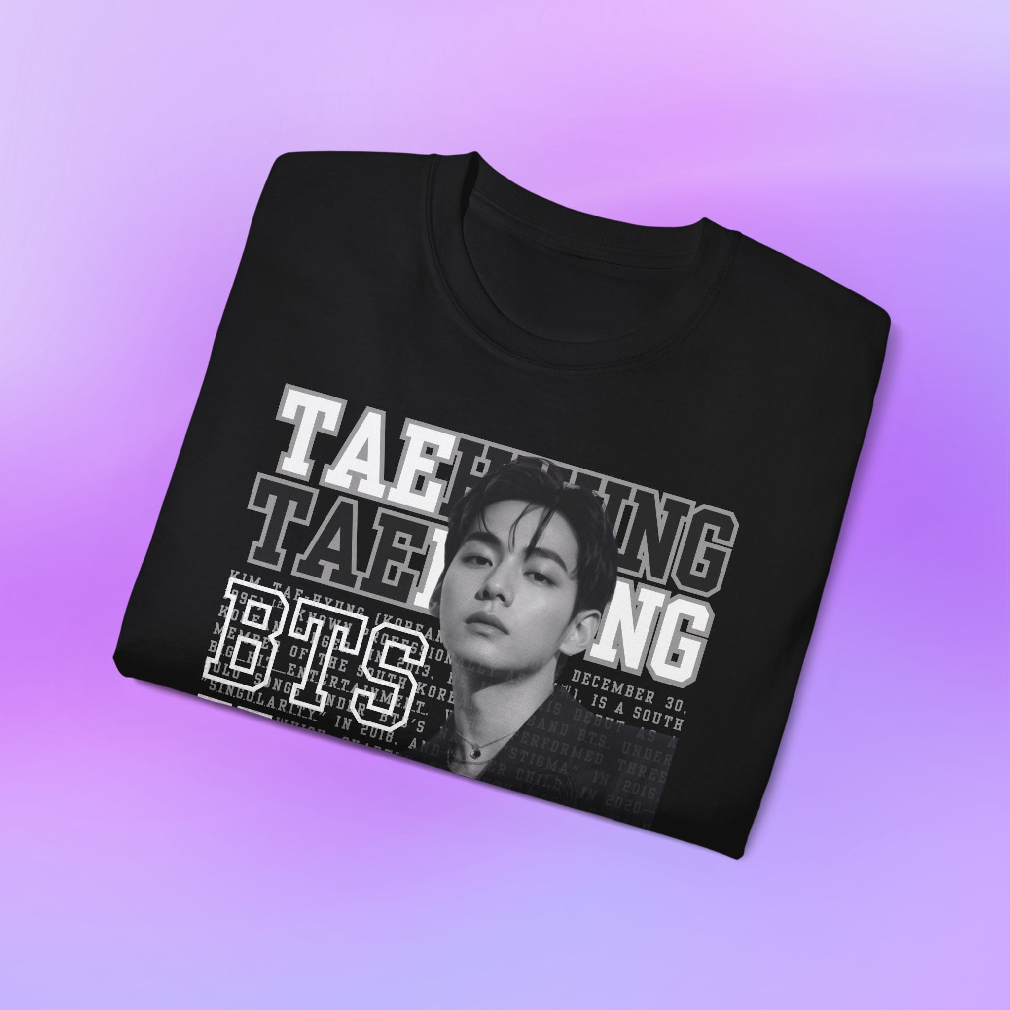 Taehyung V Tee Bias Bangtan Sonyeondan BTS  Unisex Graphic Cotton T-Shirt
