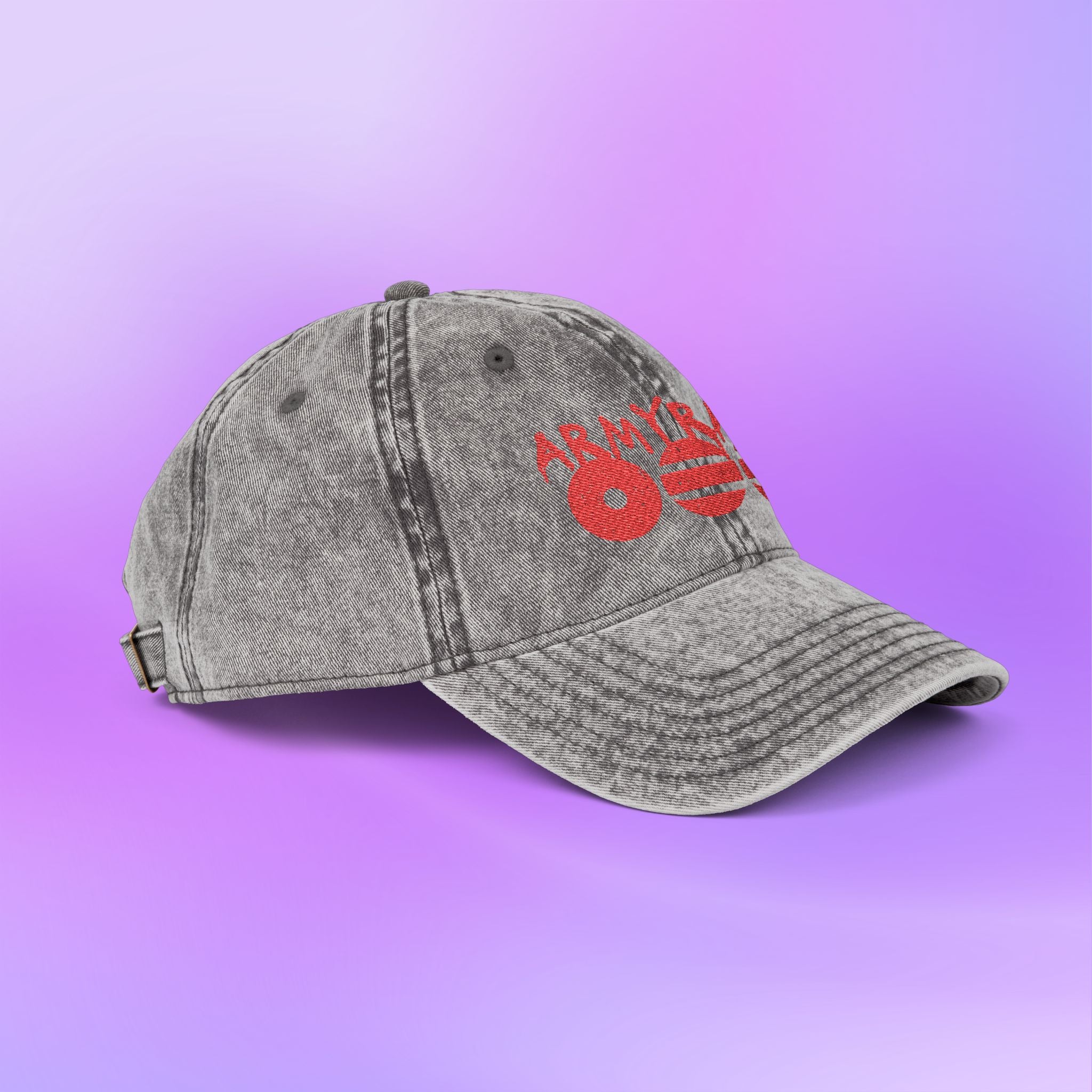 Armyrang Distressed Embroidery Vintage Cap | BTS World Tour 2026 Army Arirang