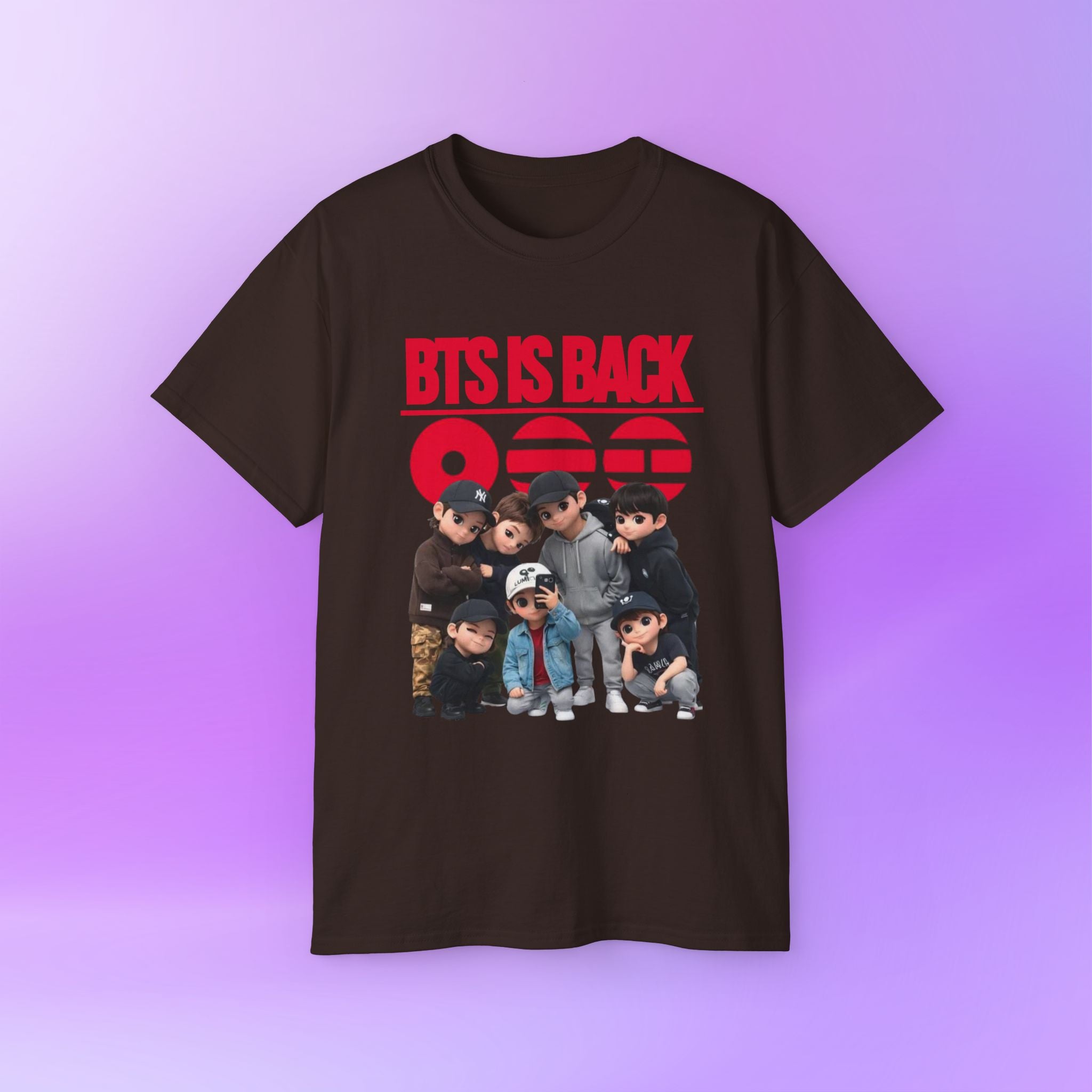 BTS is back, OT7 Arirang Bangtan Sonyeondan ARMYs, | Unisex Cotton Tee Shirt