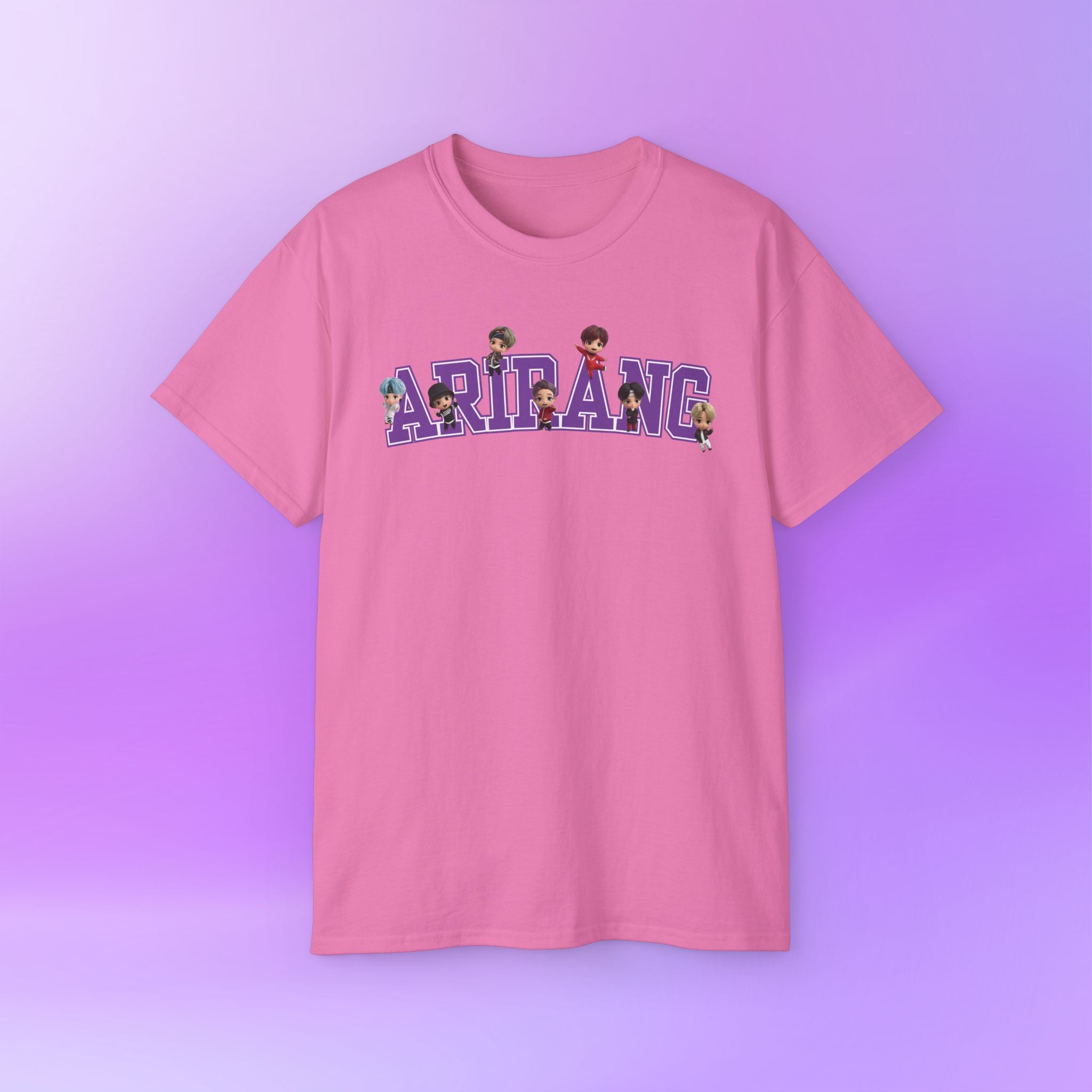 Arirang Bangtan Sonyeondan BTS, tinytan Cute Print  Unisex Cotton Tee Shirt