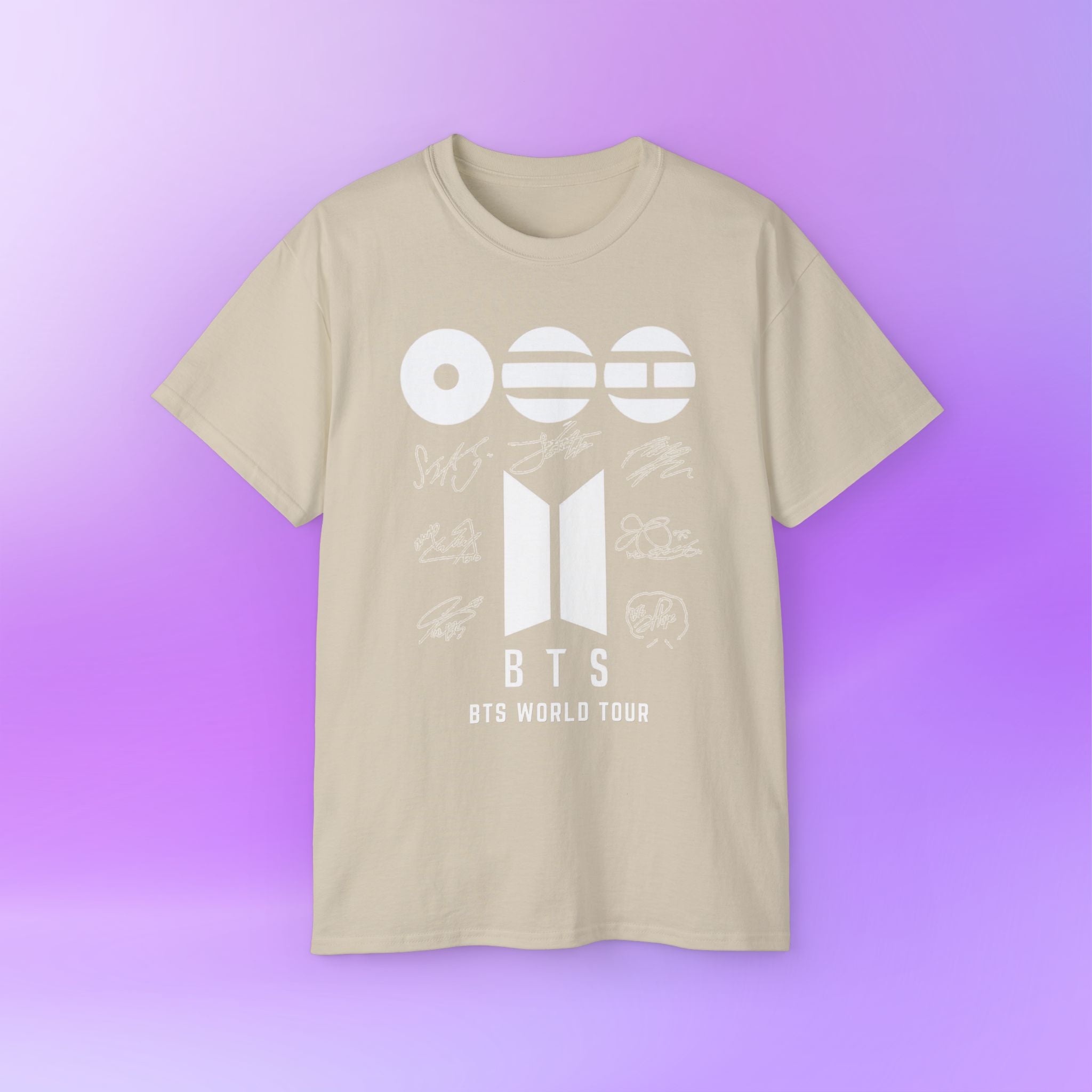 BTS World Tour 2026 Arirang - Bias Signature Print | Unisex Graphic Cotton T-Shirt