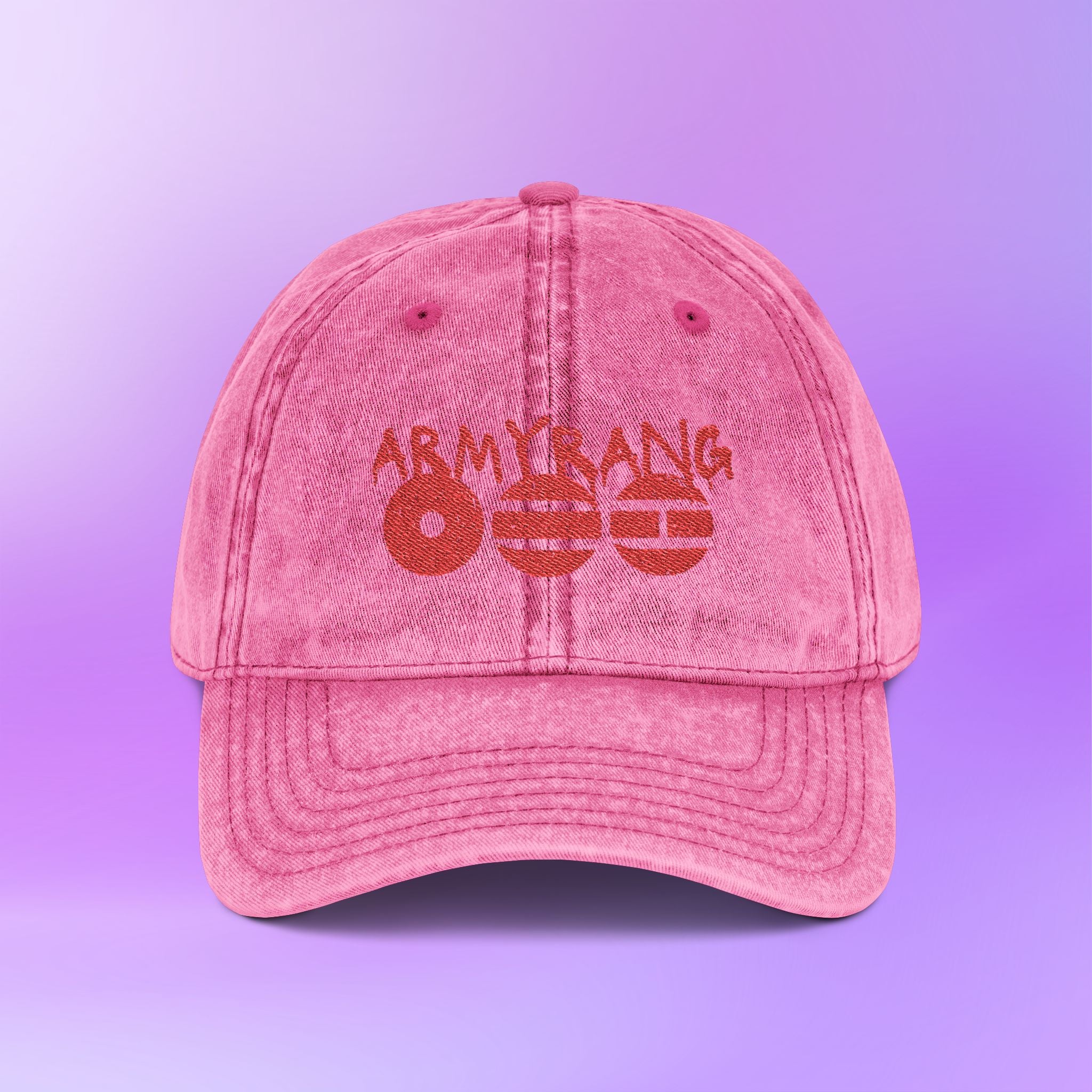 Armyrang Distressed Embroidery Vintage Cap | BTS World Tour 2026 Army Arirang