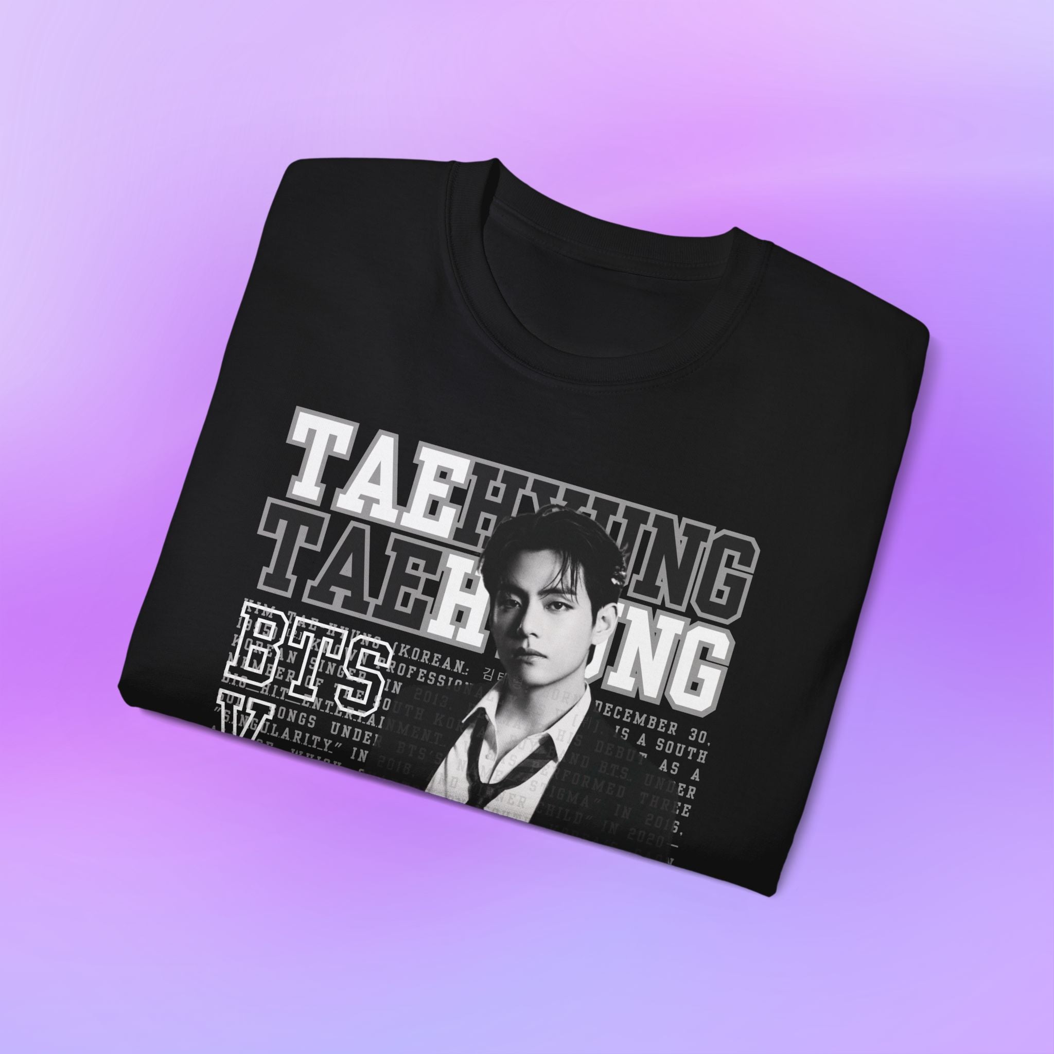 V Taehyung thv Tee Bias Bangtan Sonyeondan BTS | Unisex Graphic Cotton T-Shirt