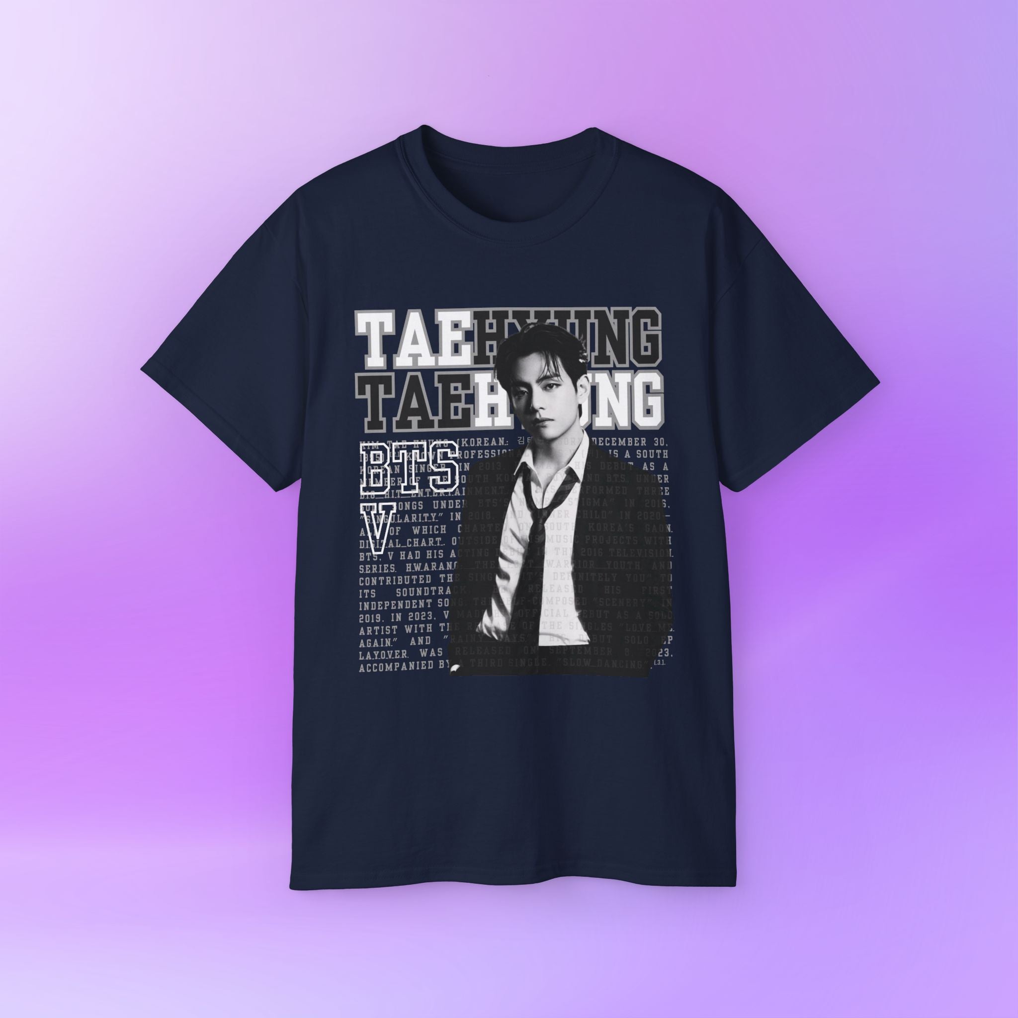 V Taehyung thv Tee Bias Bangtan Sonyeondan BTS | Unisex Graphic Cotton T-Shirt