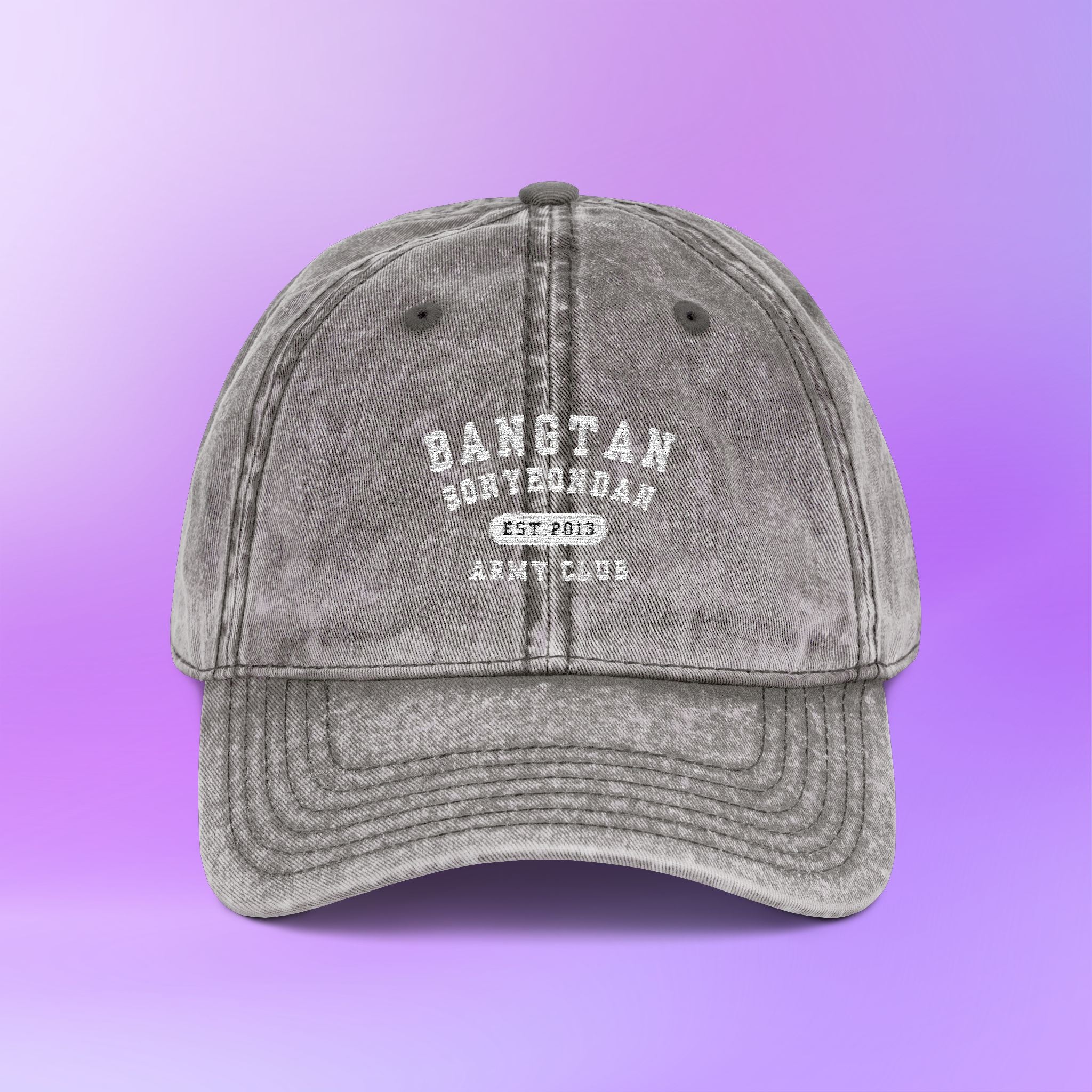 BTS Bangtan Sonyeondan Embroidered Vintage Cap