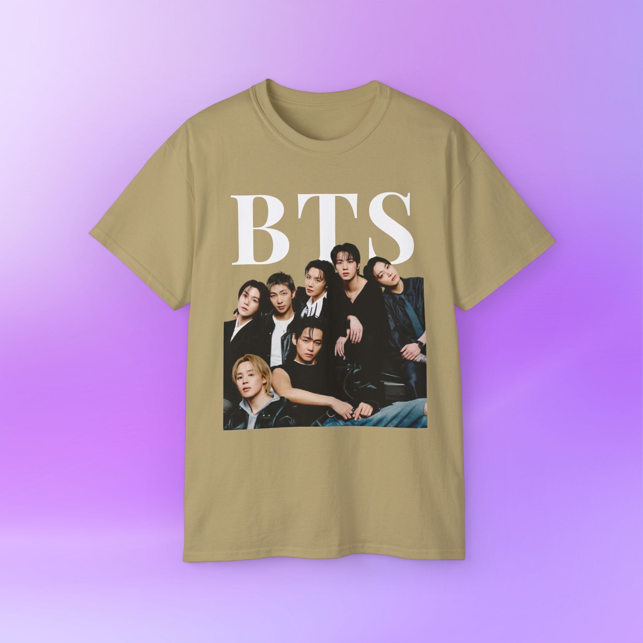 BTS Member Print Bangtan Sonyeondan | Unisex Cotton Shirt