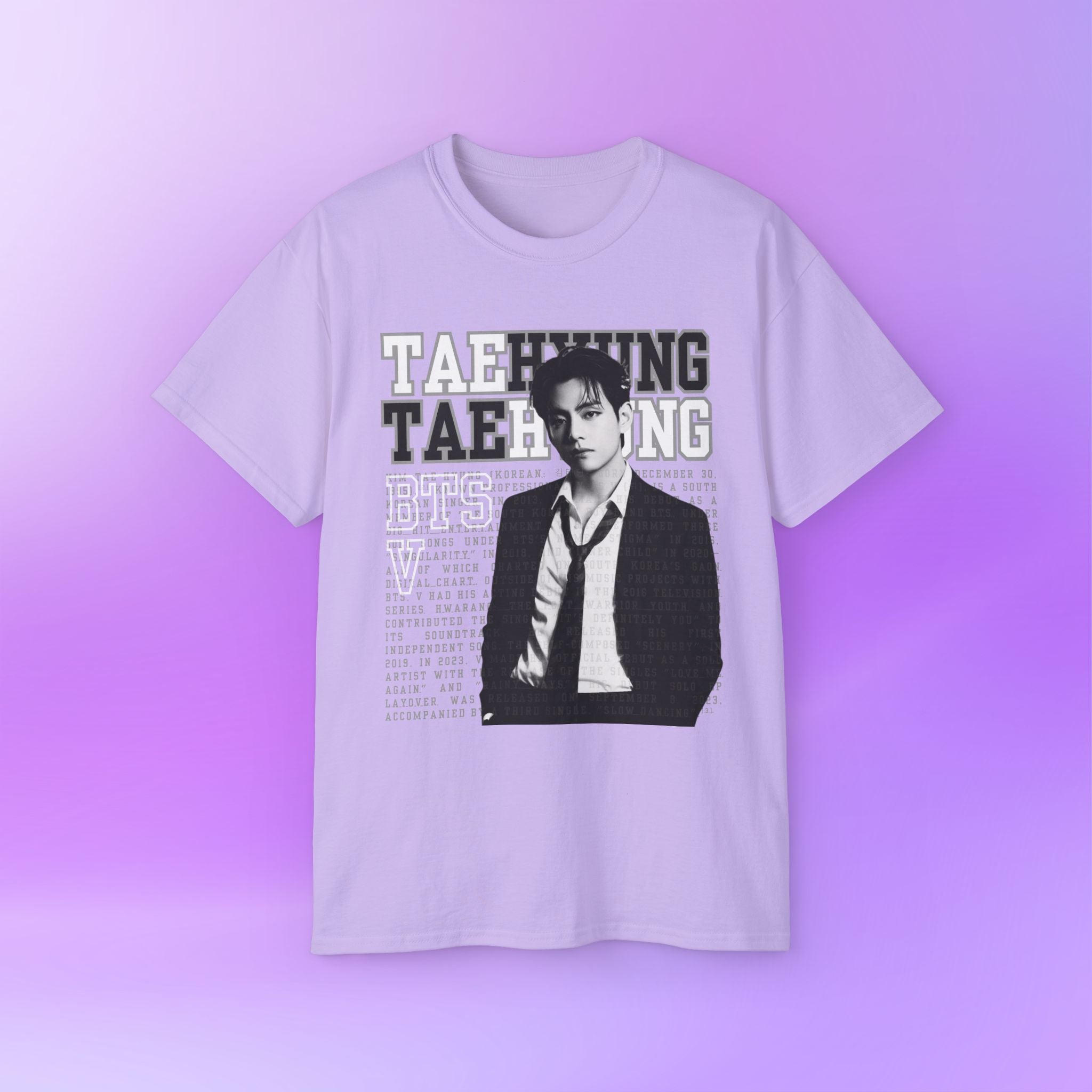 V Taehyung thv Tee Bias Bangtan Sonyeondan BTS | Unisex Graphic Cotton T-Shirt