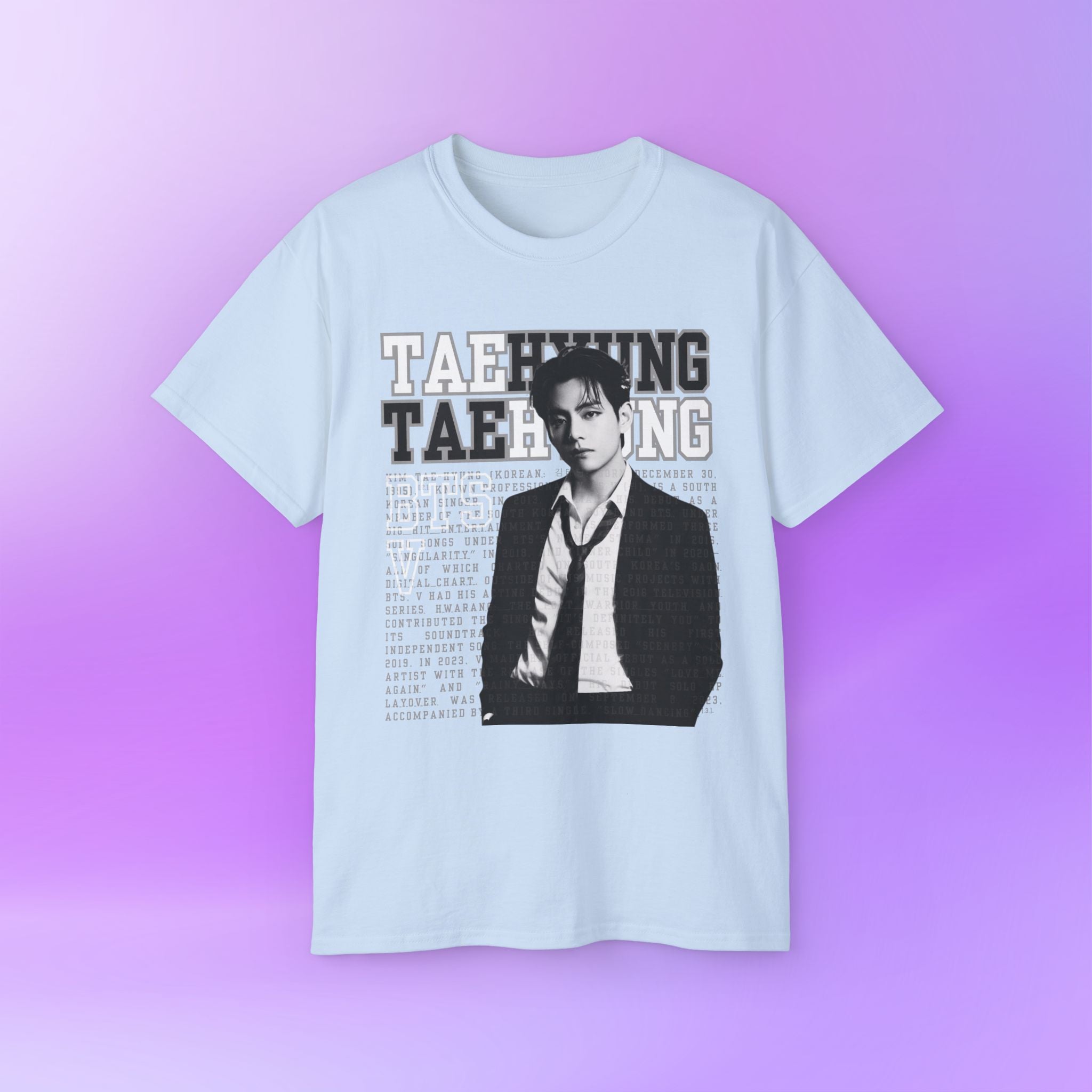 V Taehyung thv Tee Bias Bangtan Sonyeondan BTS | Unisex Graphic Cotton T-Shirt