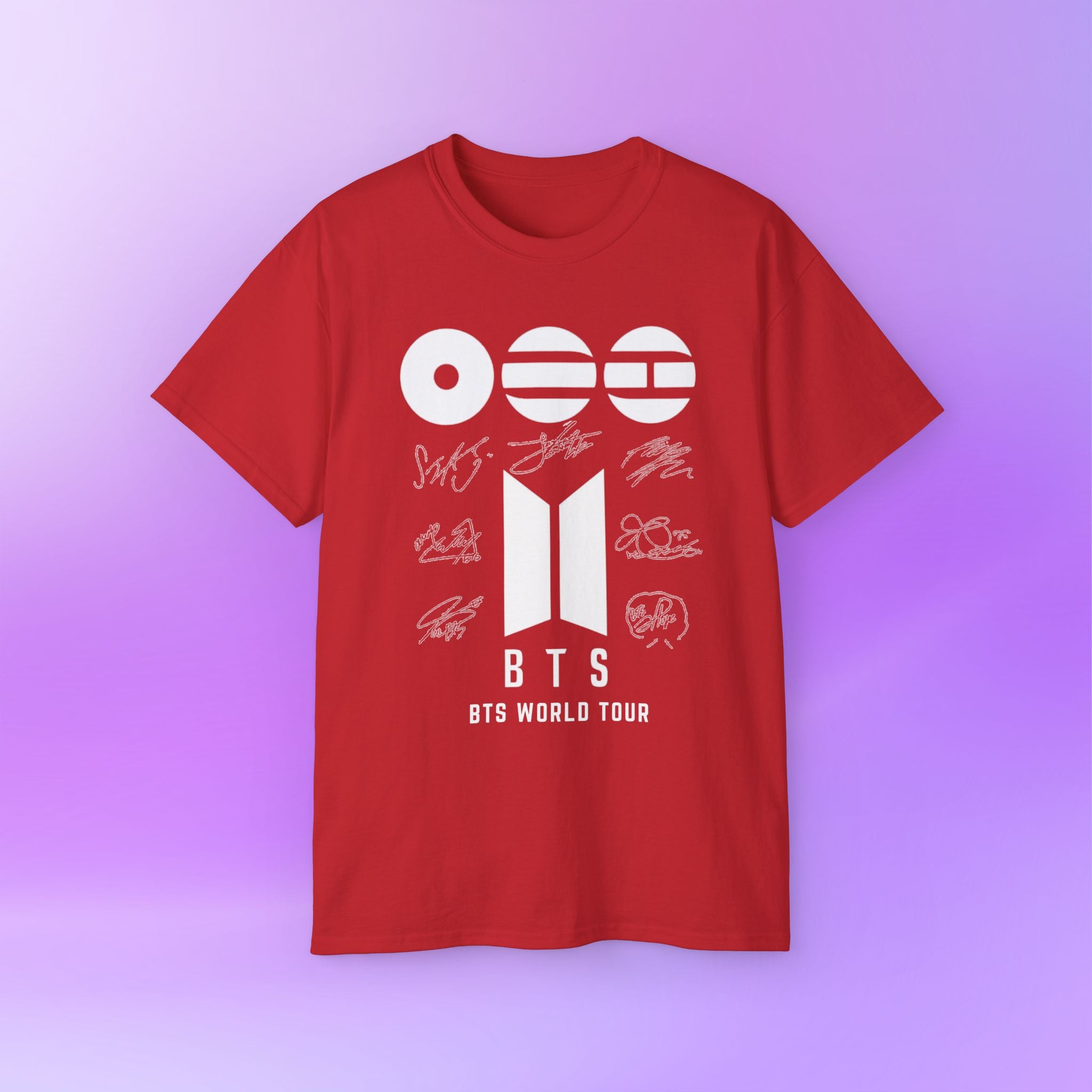 BTS World Tour 2026 Arirang - Bias Signature Print | Unisex Graphic Cotton T-Shirt