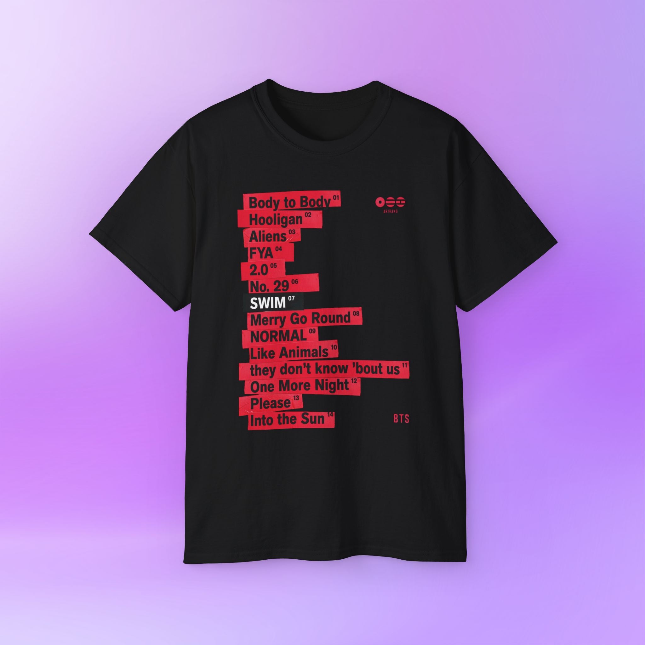 Arirang Album Bangtan Sonyeondan BTS | Unisex Cotton Tee Shirt